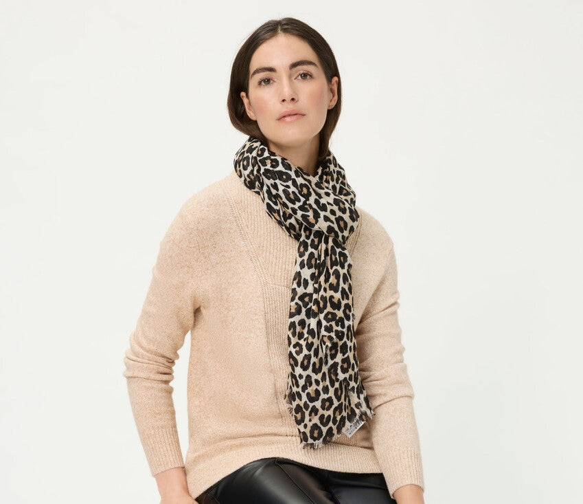 Warm Biscuit Print Scarf - 18002001