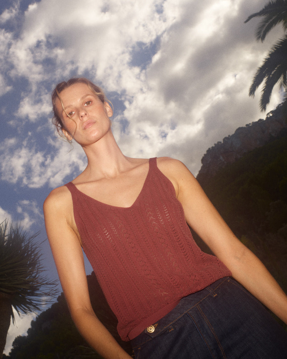 Cowhide Cressida Knit Vest - 180250