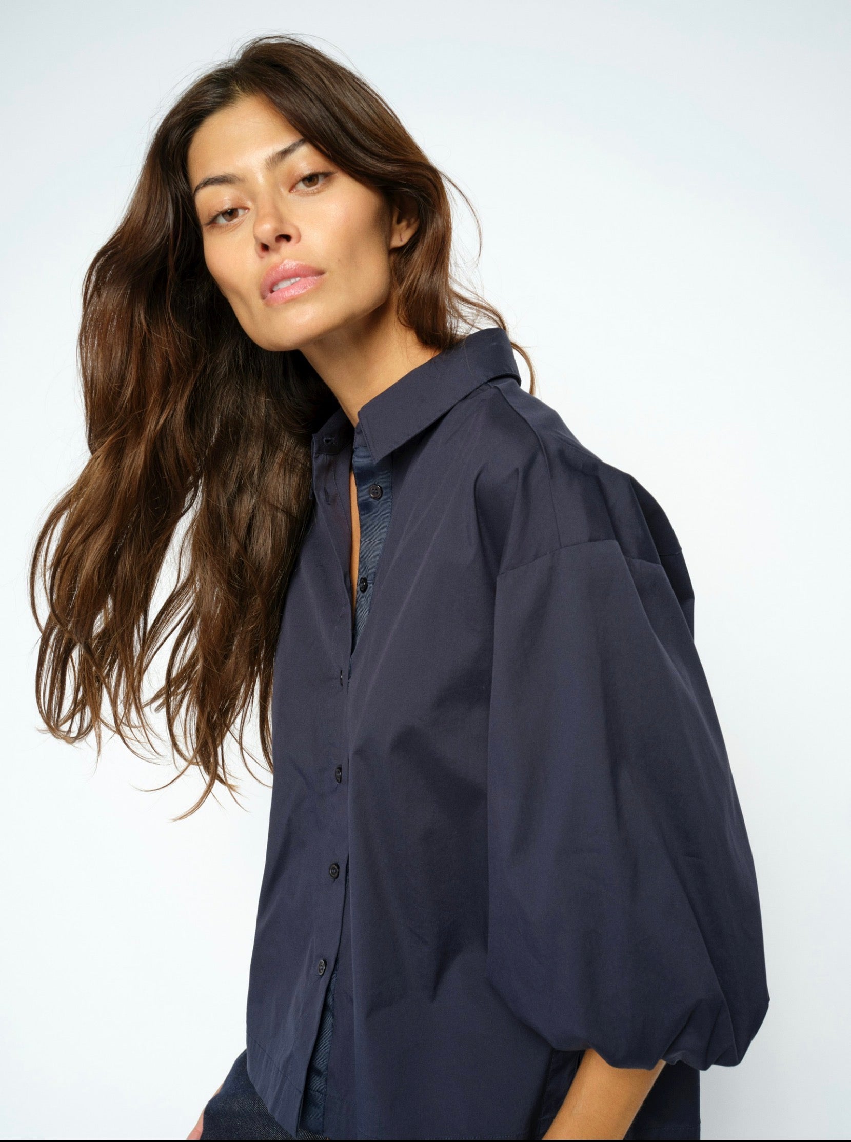 Vinita Salute Navy 3/4 Shirt - 182430