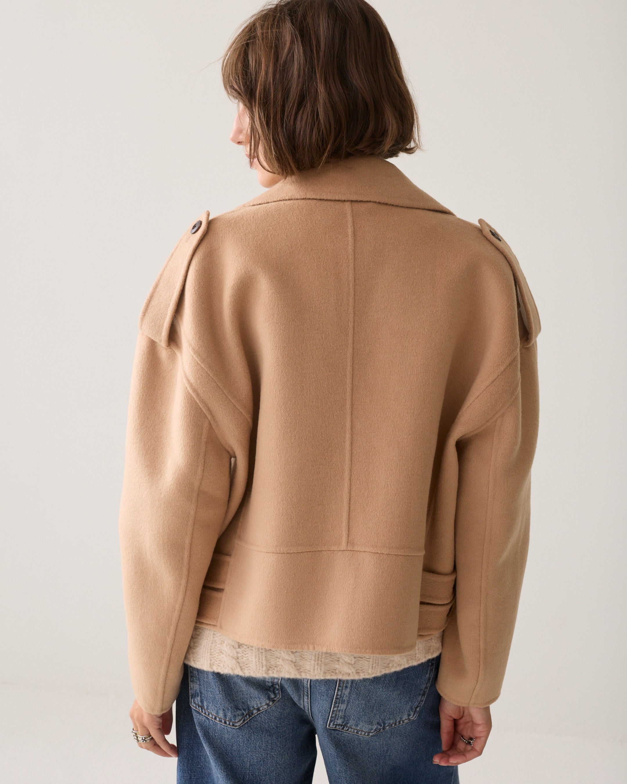 Dark Amber Double Breasted Jacket - 1s1195