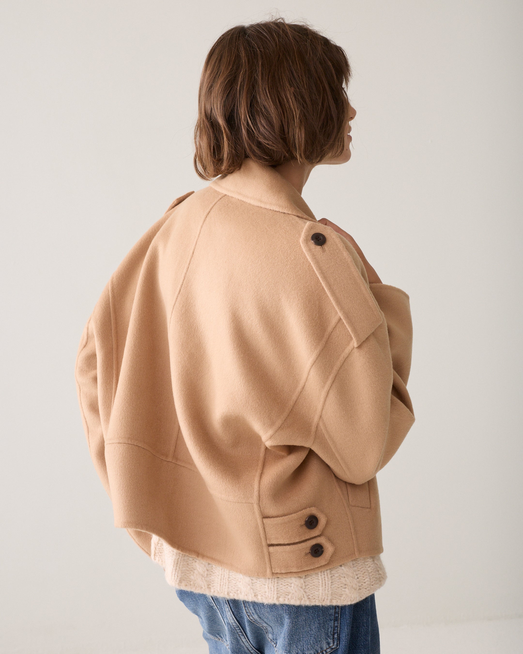 Dark Amber Double Breasted Jacket - 1s1195