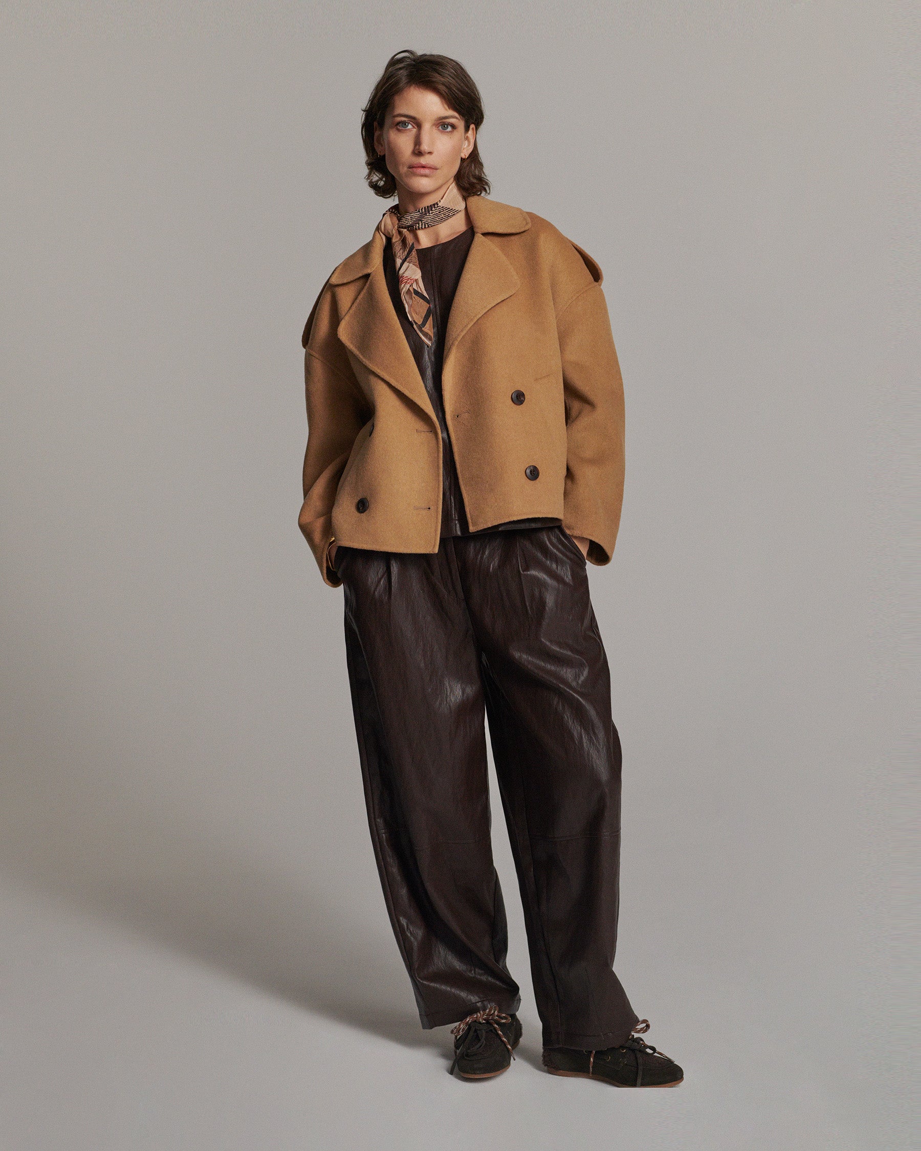 Dark Amber Double Breasted Jacket - 1s1195