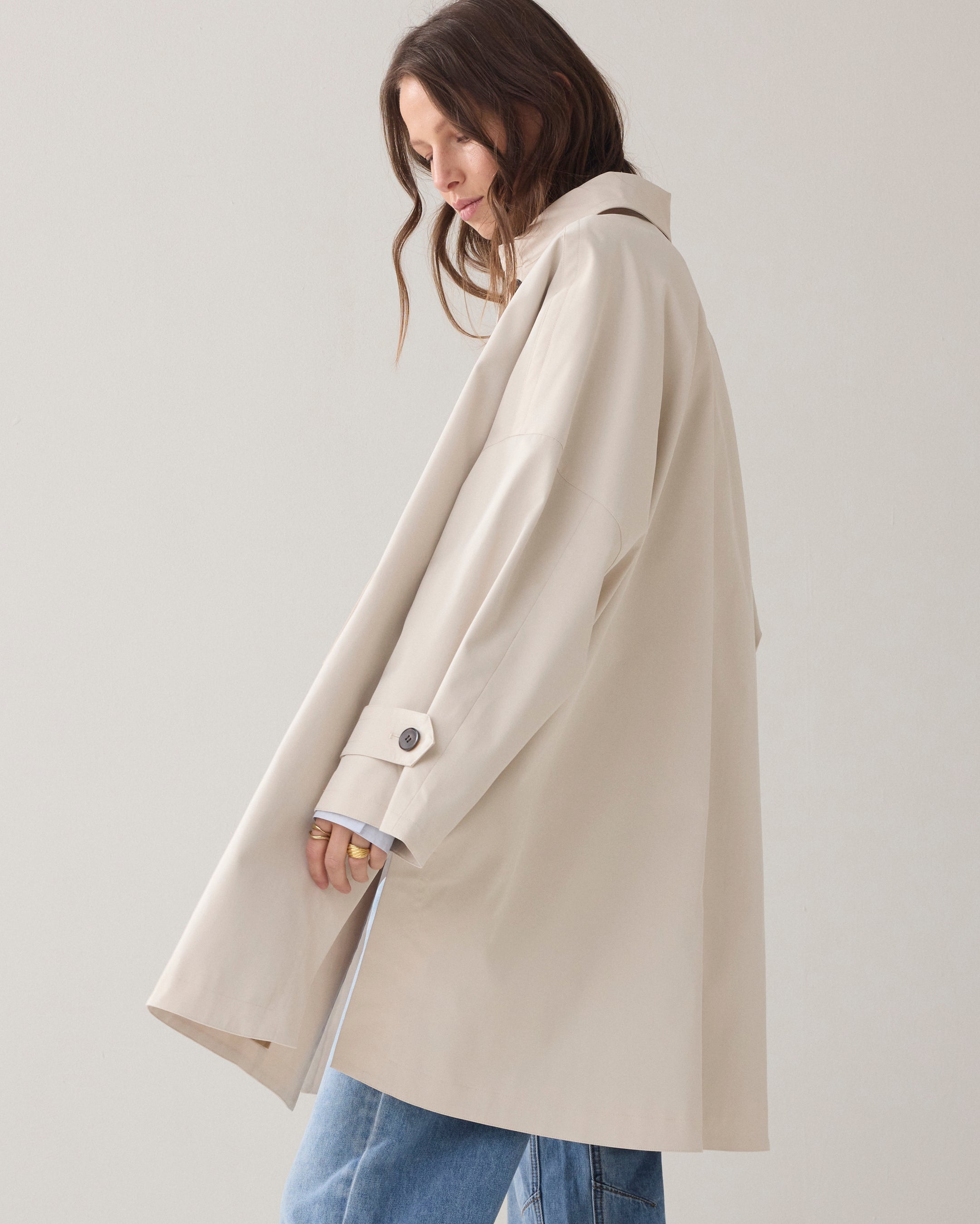 Ivory Oversize Coat - 1S1280