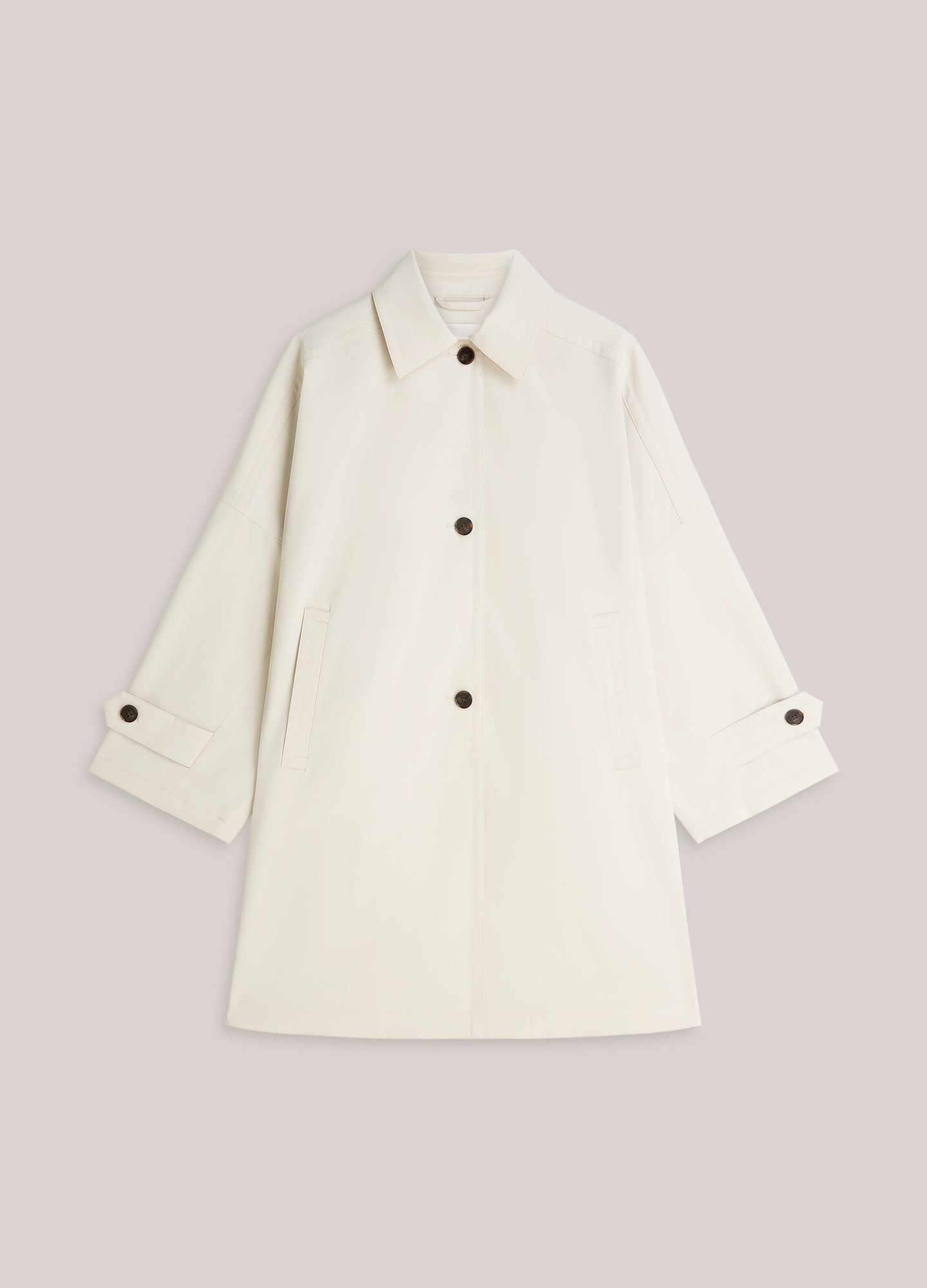 Ivory Oversize Coat - 1S1280