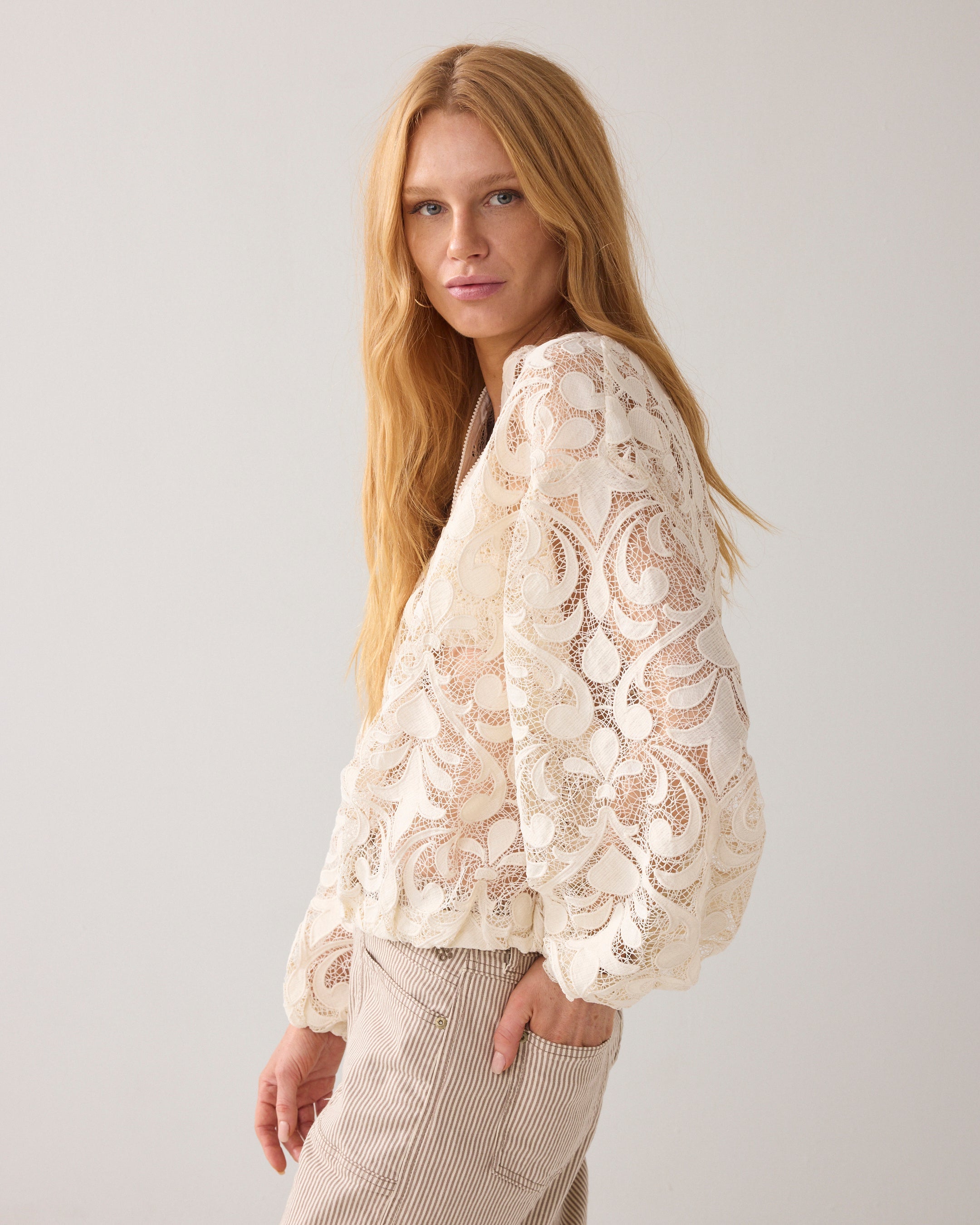 Ivory Lace Jacket - 1S1298