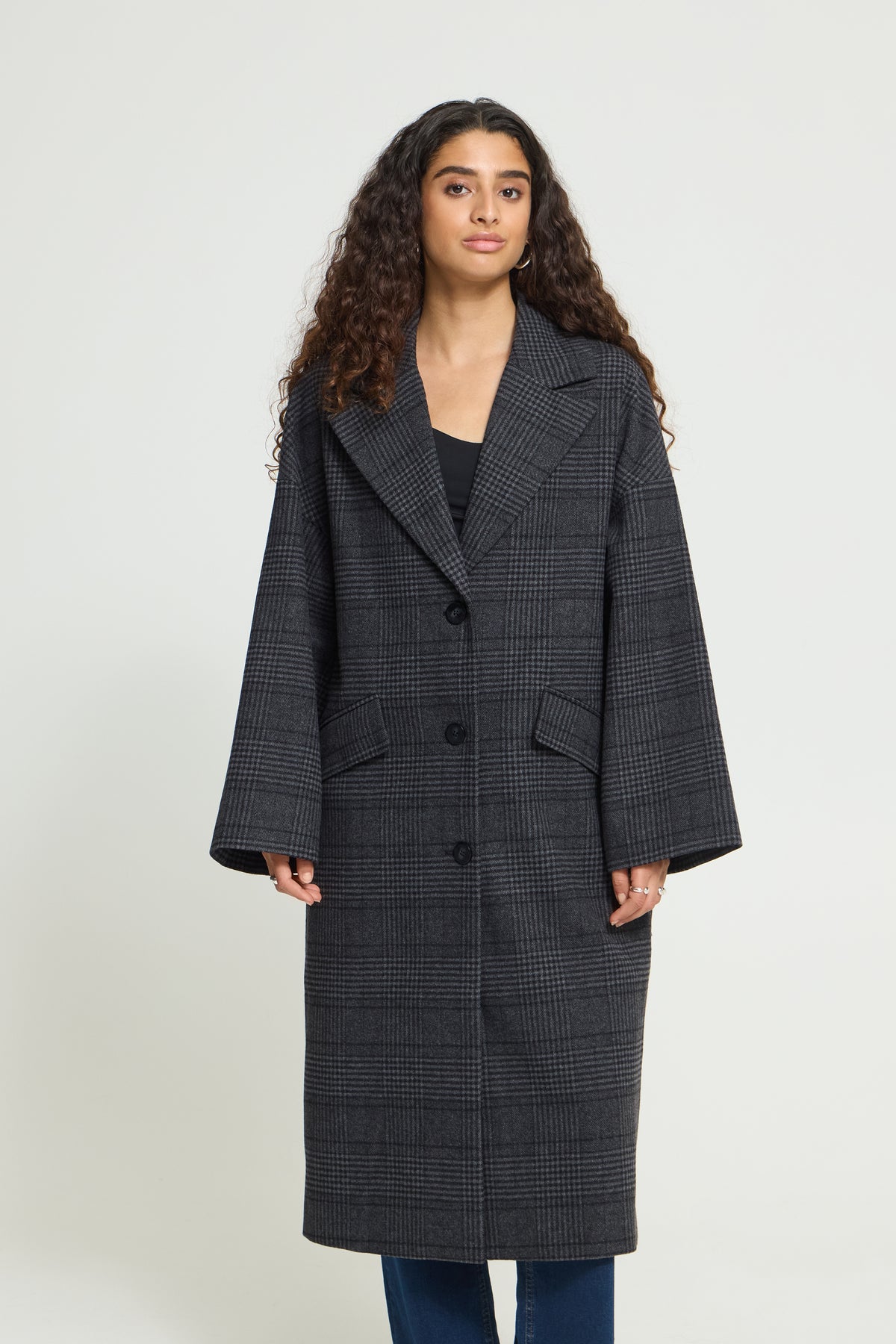 Emmalu Phantom Check Coat- 20118989