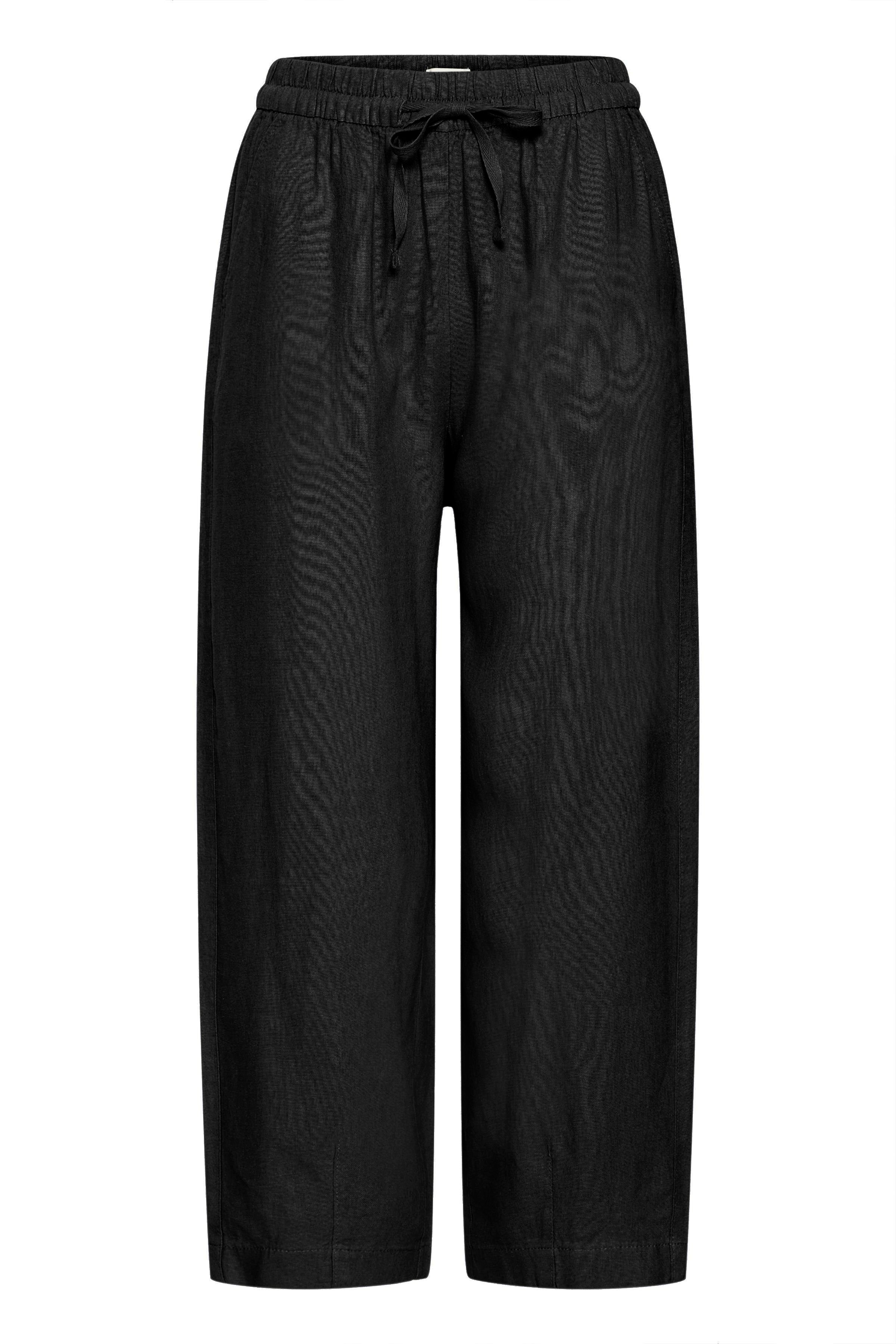 Linno Black Barrel Pants - 20122913