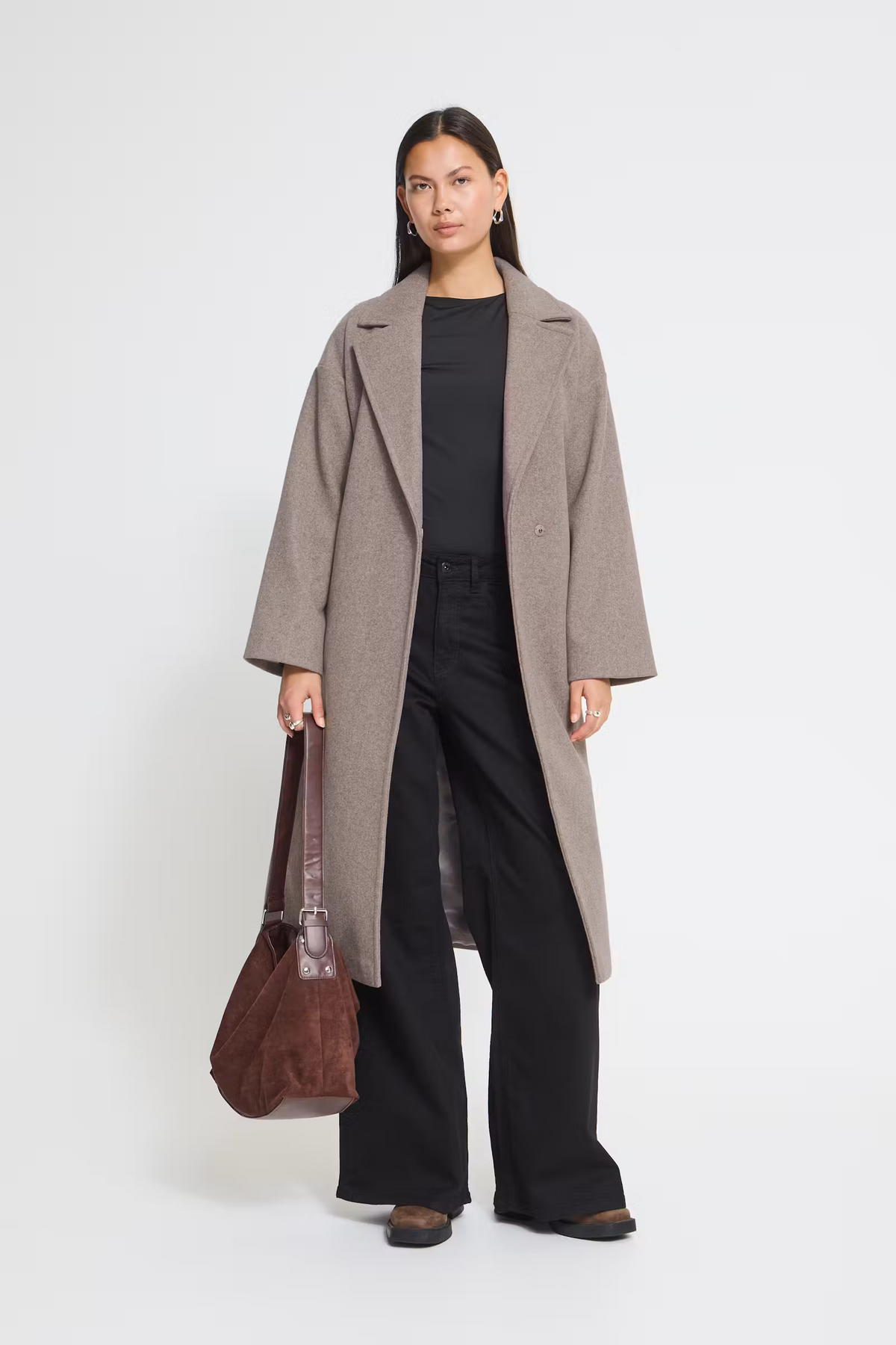 Jannet Taupe Grey Coat - 20123144