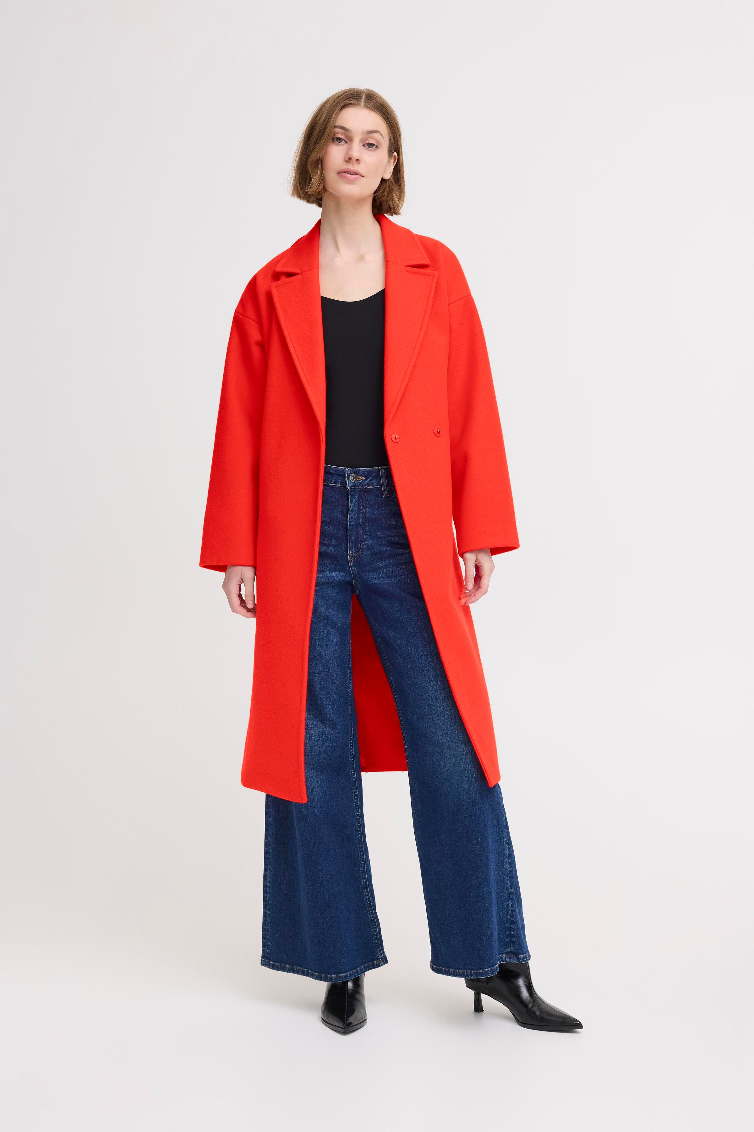 Jannet Fiery Red Coat - 20123144