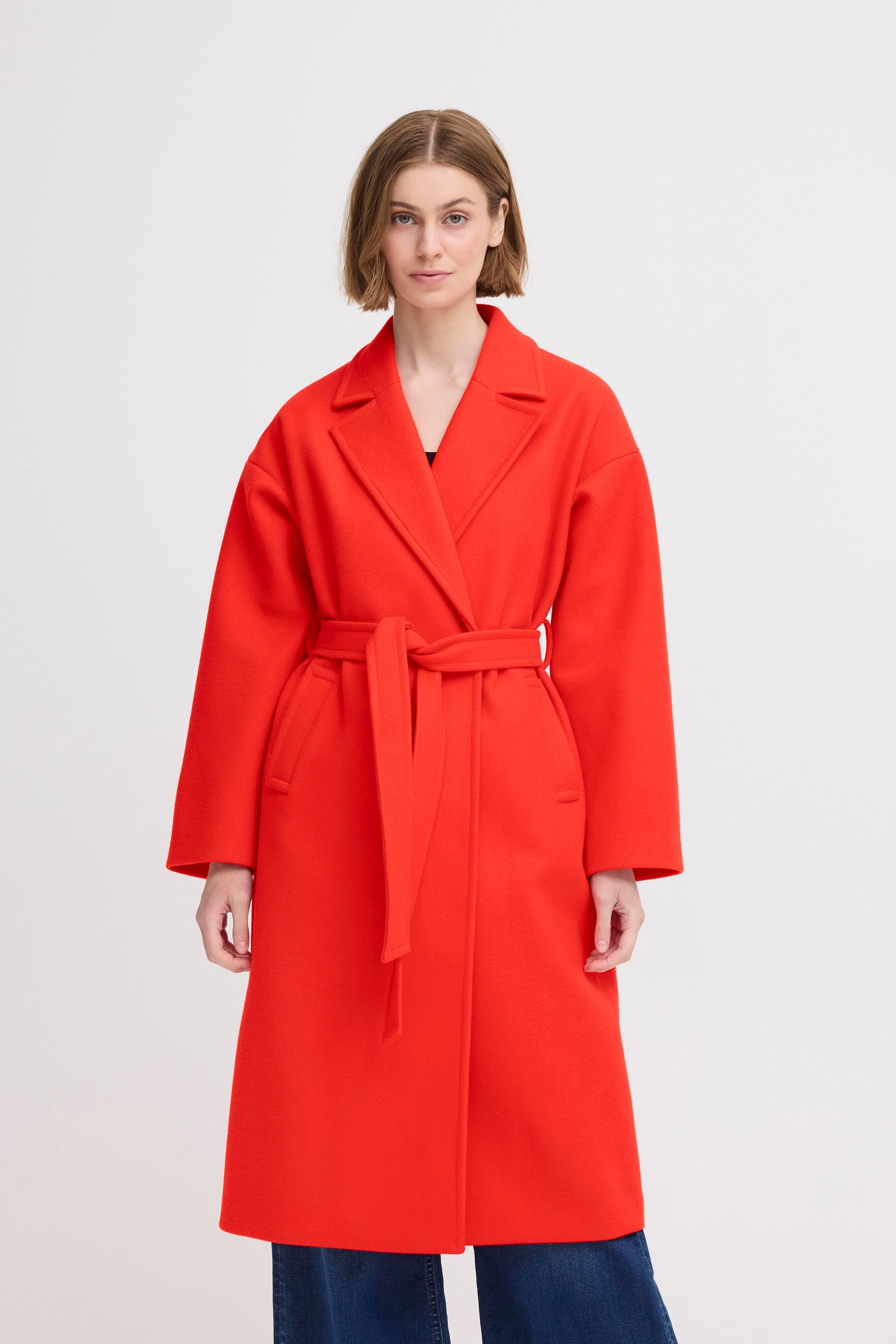 Jannet Fiery Red Coat - 20123144