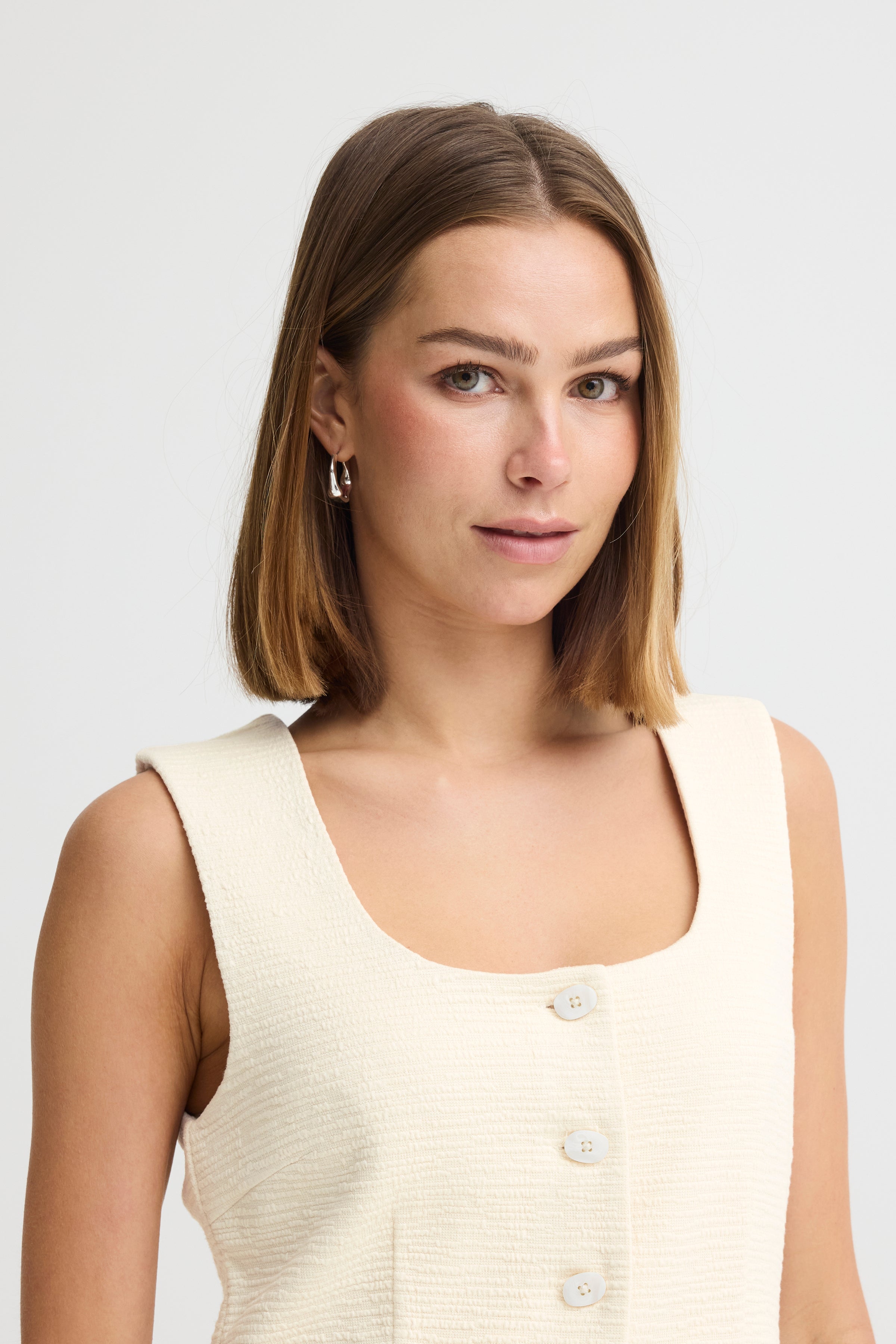 Kate Lumina Almond Milk Waistcoat - 20125612