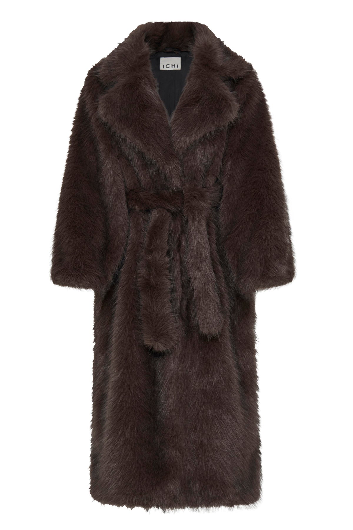 Havuza Chocolate Faux Fur Coat - 20125927