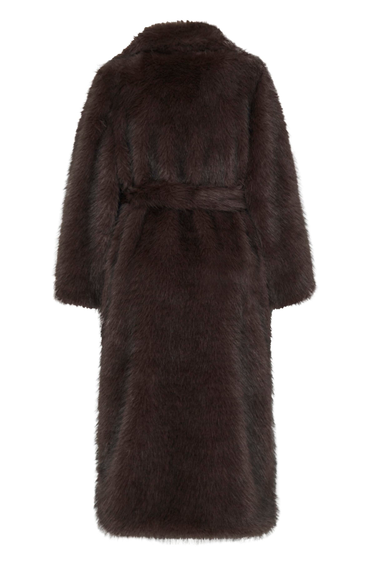 Havuza Chocolate Faux Fur Coat - 20125927