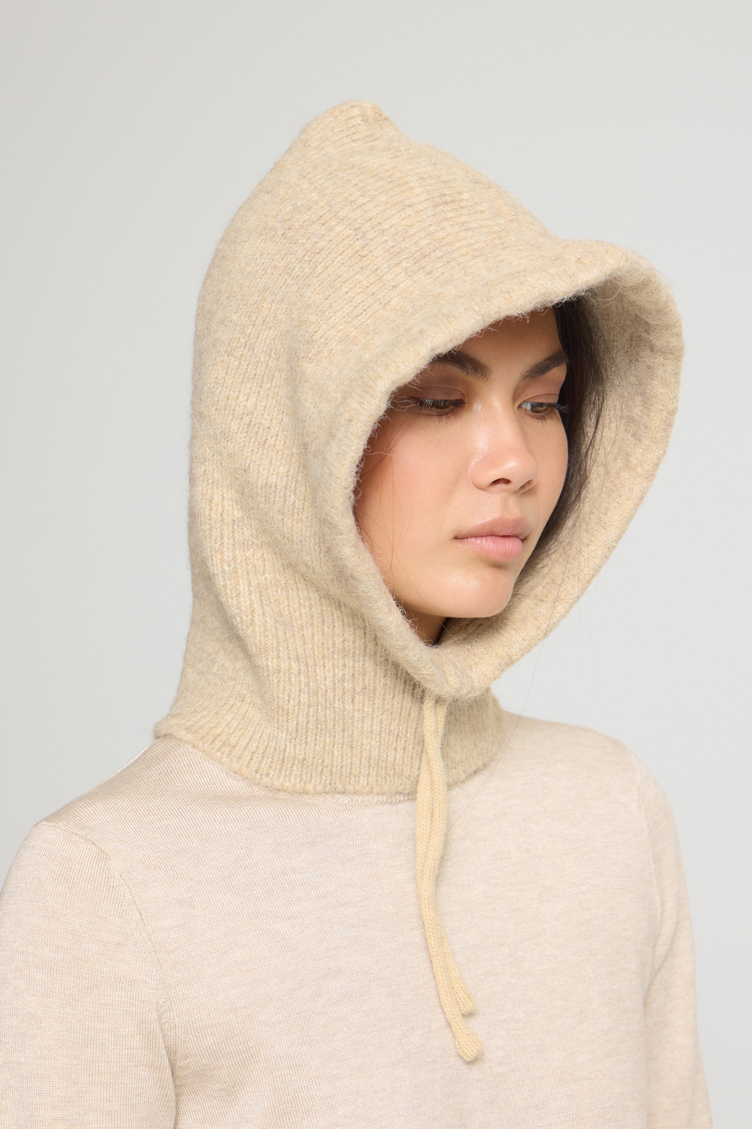 Gunilla Oatmeal Hood - 20126539