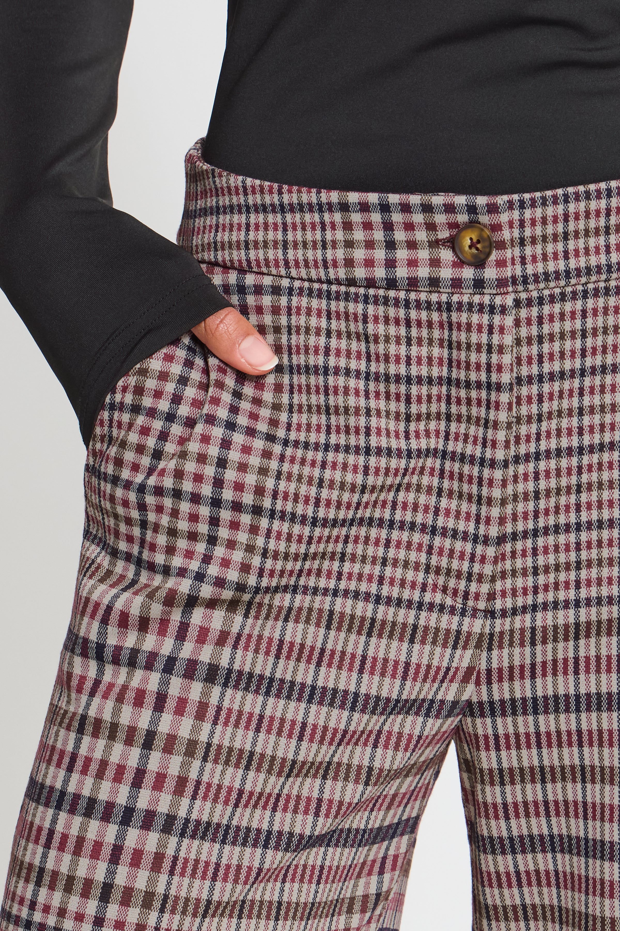 Kate Big Check Trousers - 20127153