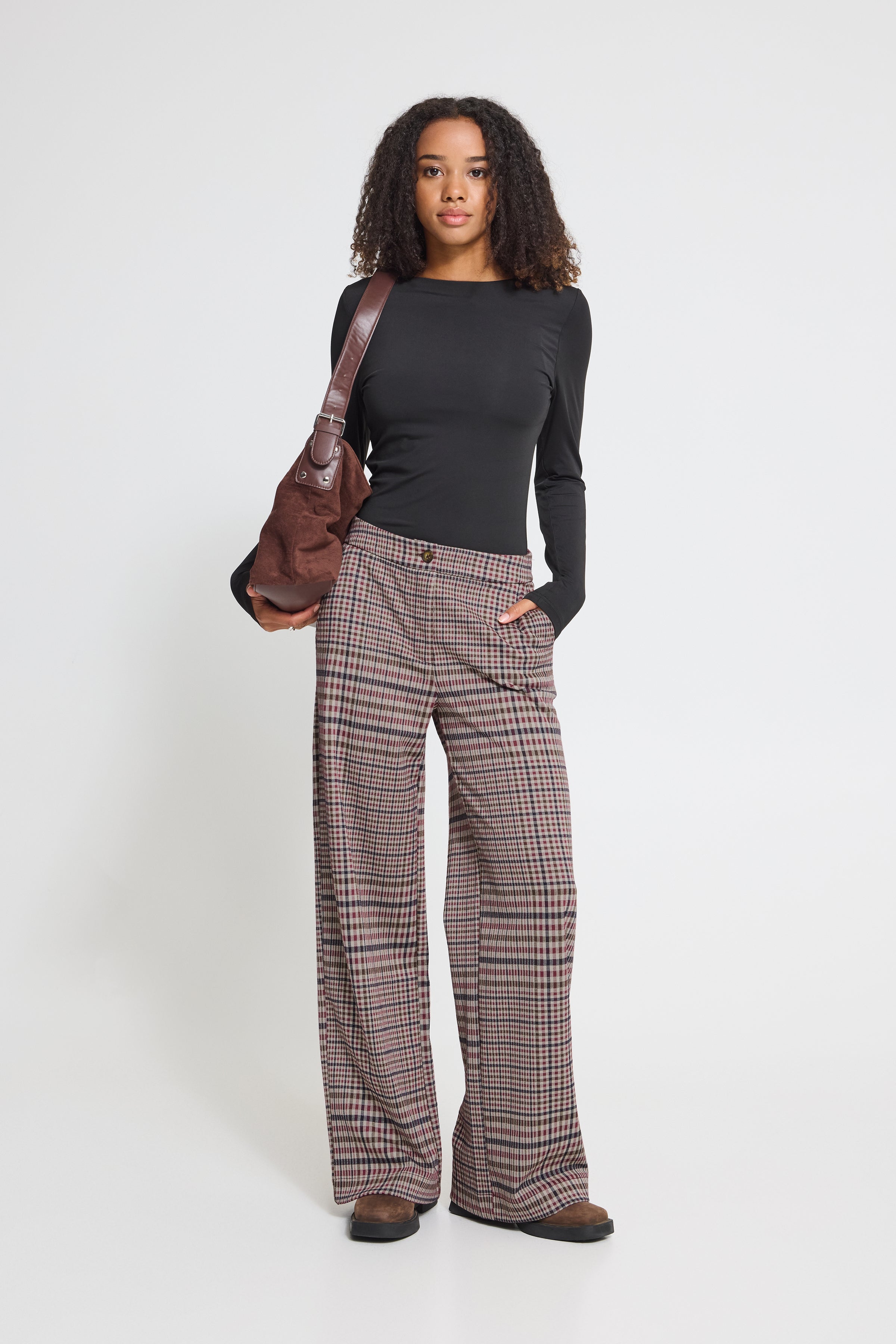Kate Big Check Trousers - 20127153