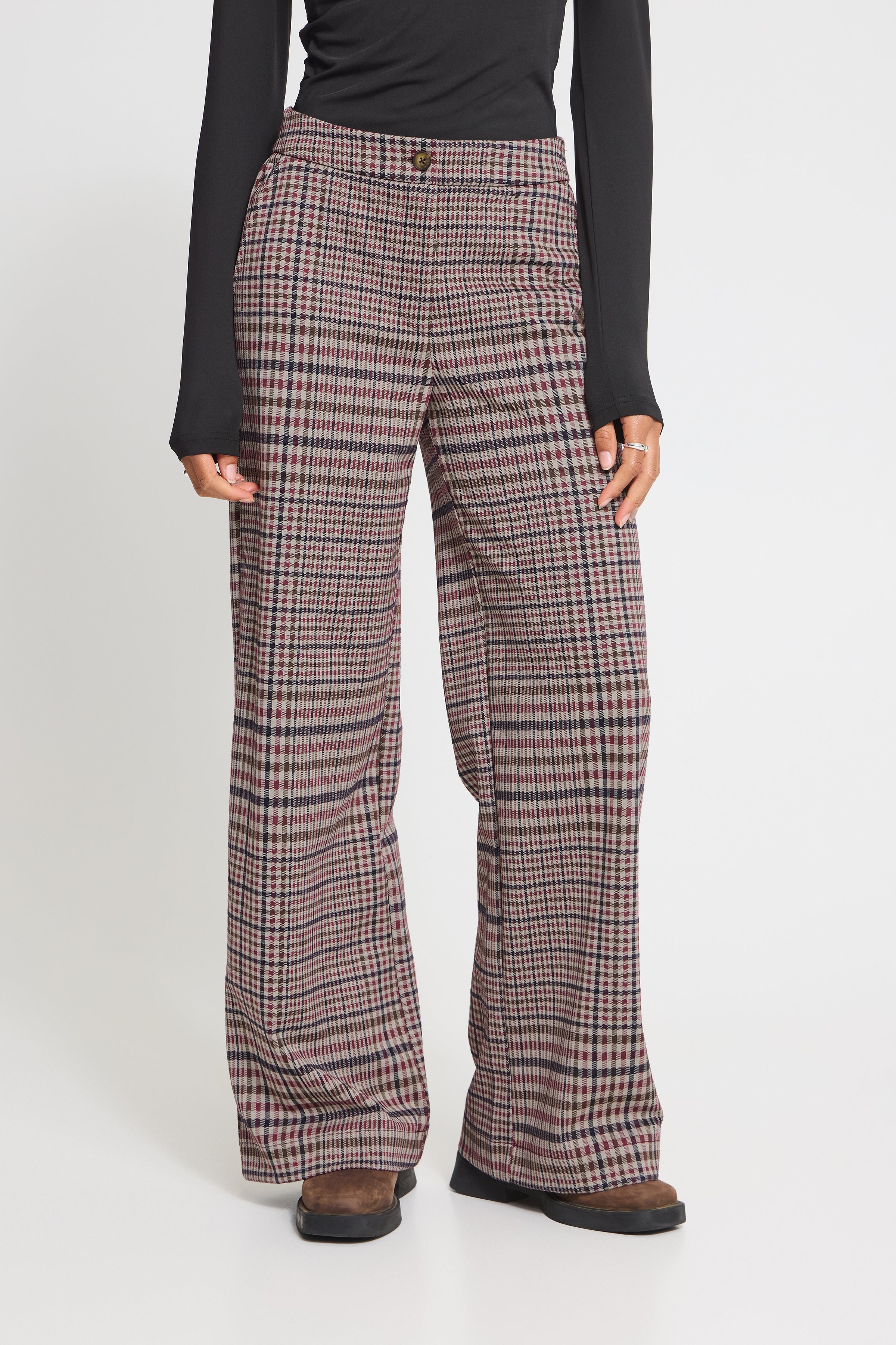 Kate Big Check Trousers - 20127153