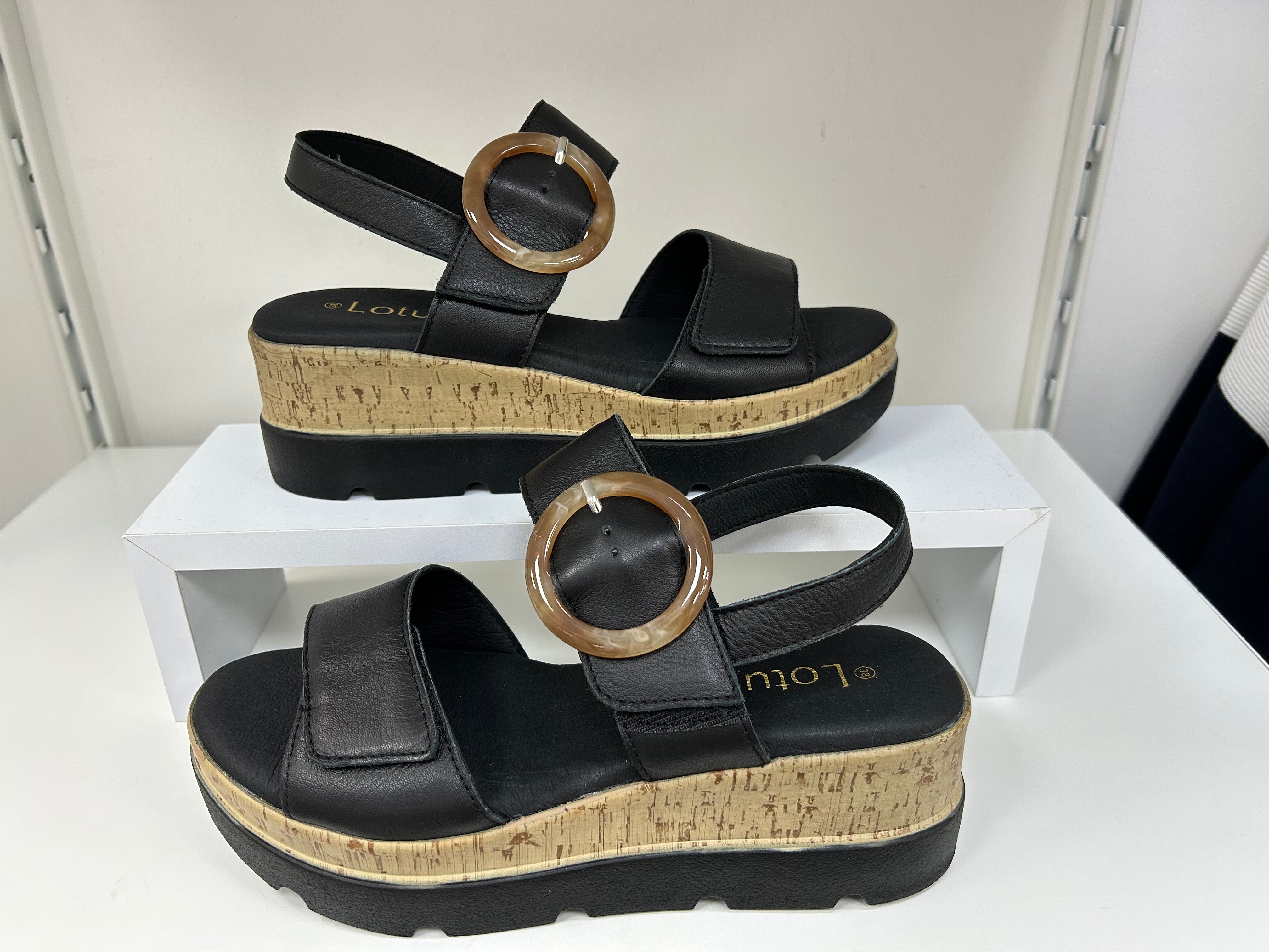 Black Cammie Sandals - ULP268