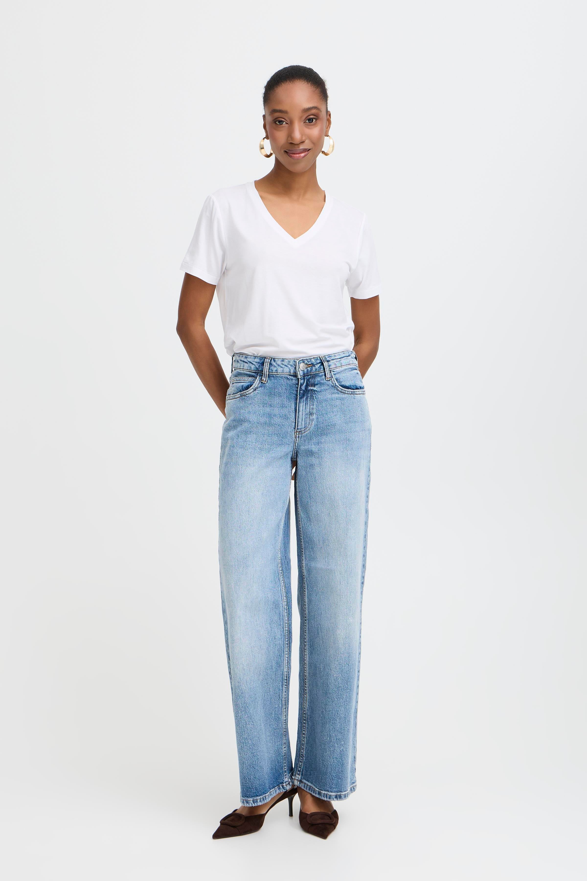 Kyjla Mid Blue Long Jeans - 20816178
