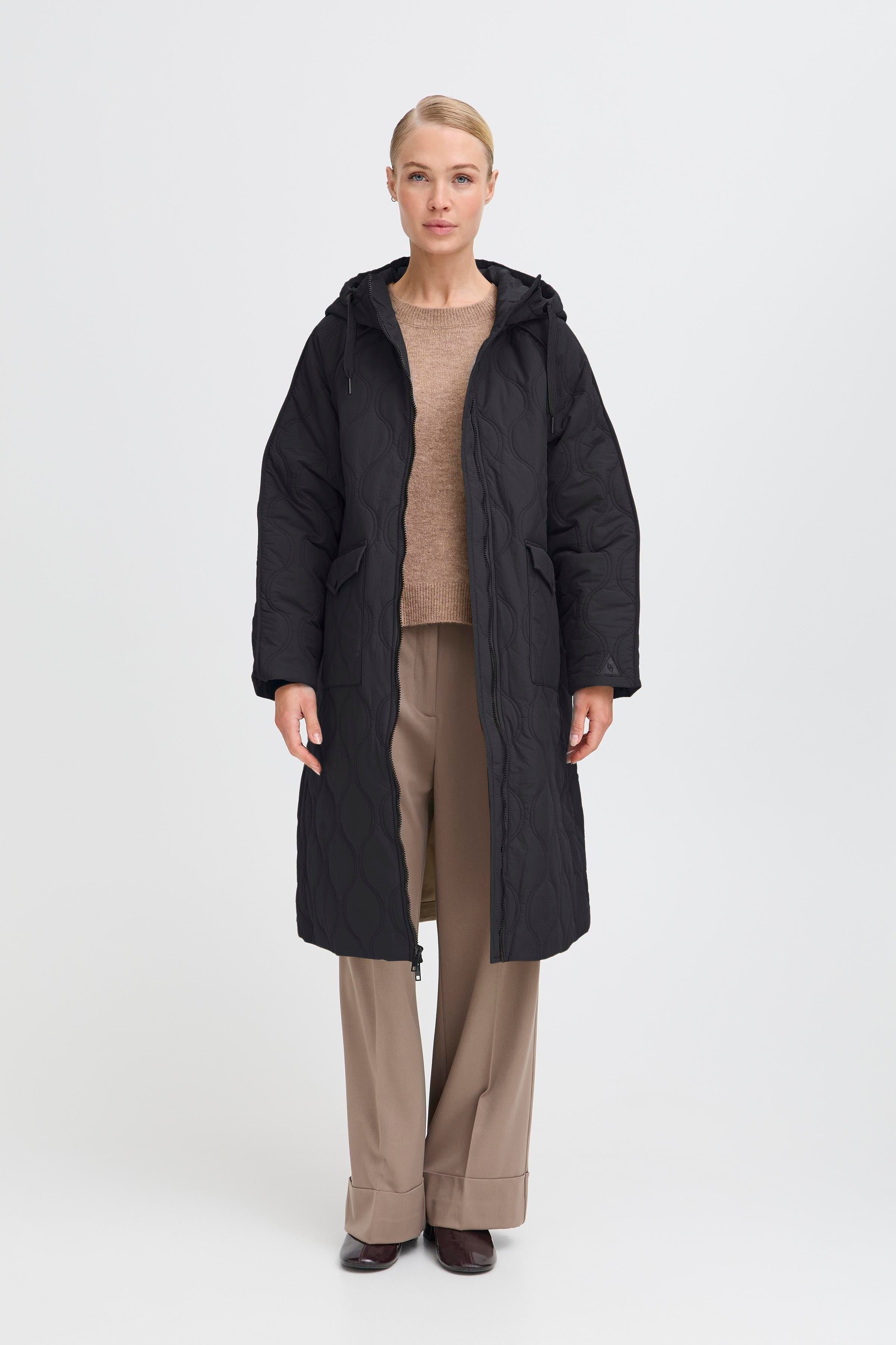 Bocci Black Quilted Coat - 20816944