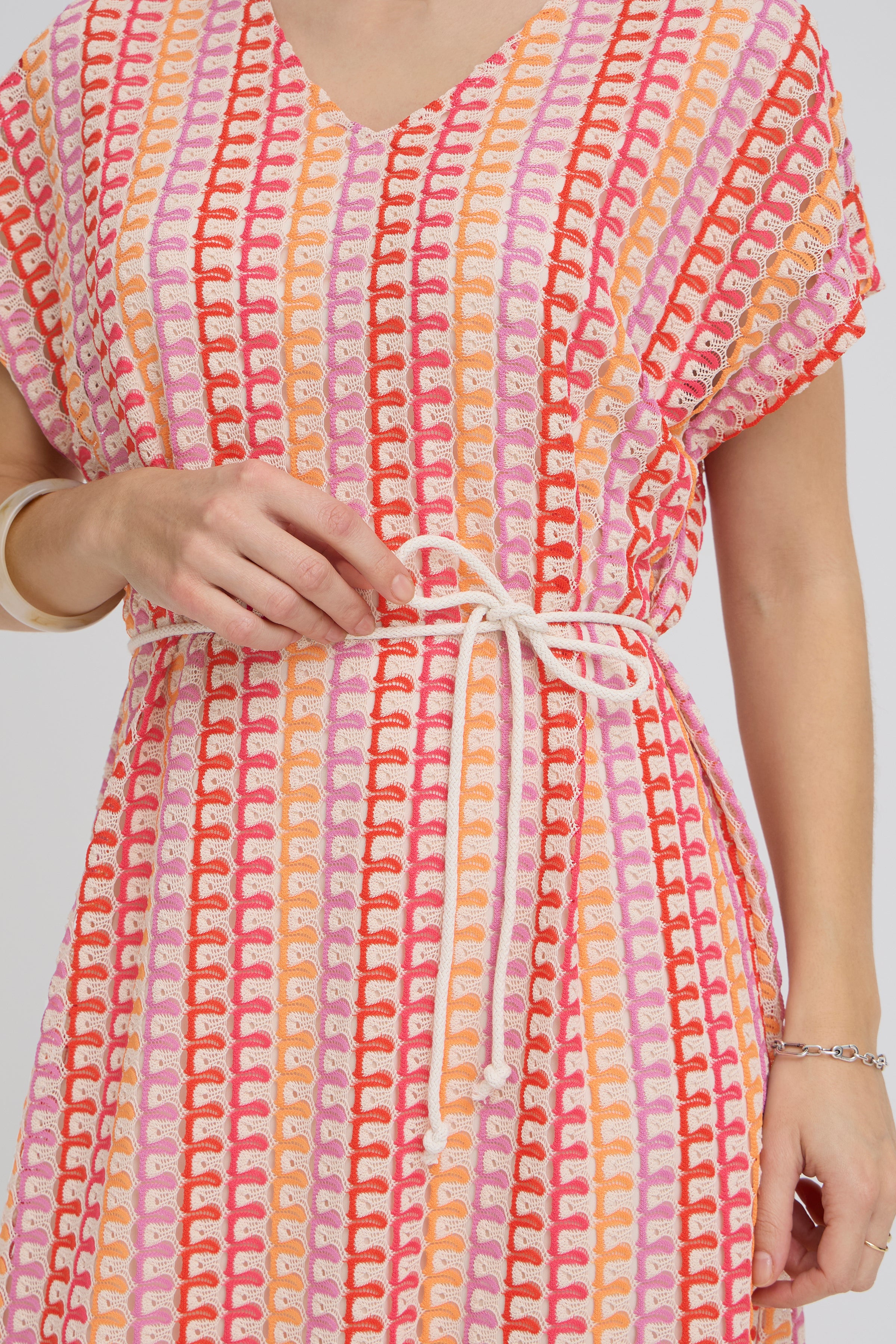 Prisca Raspberry Rose Multi Dress - 20818441