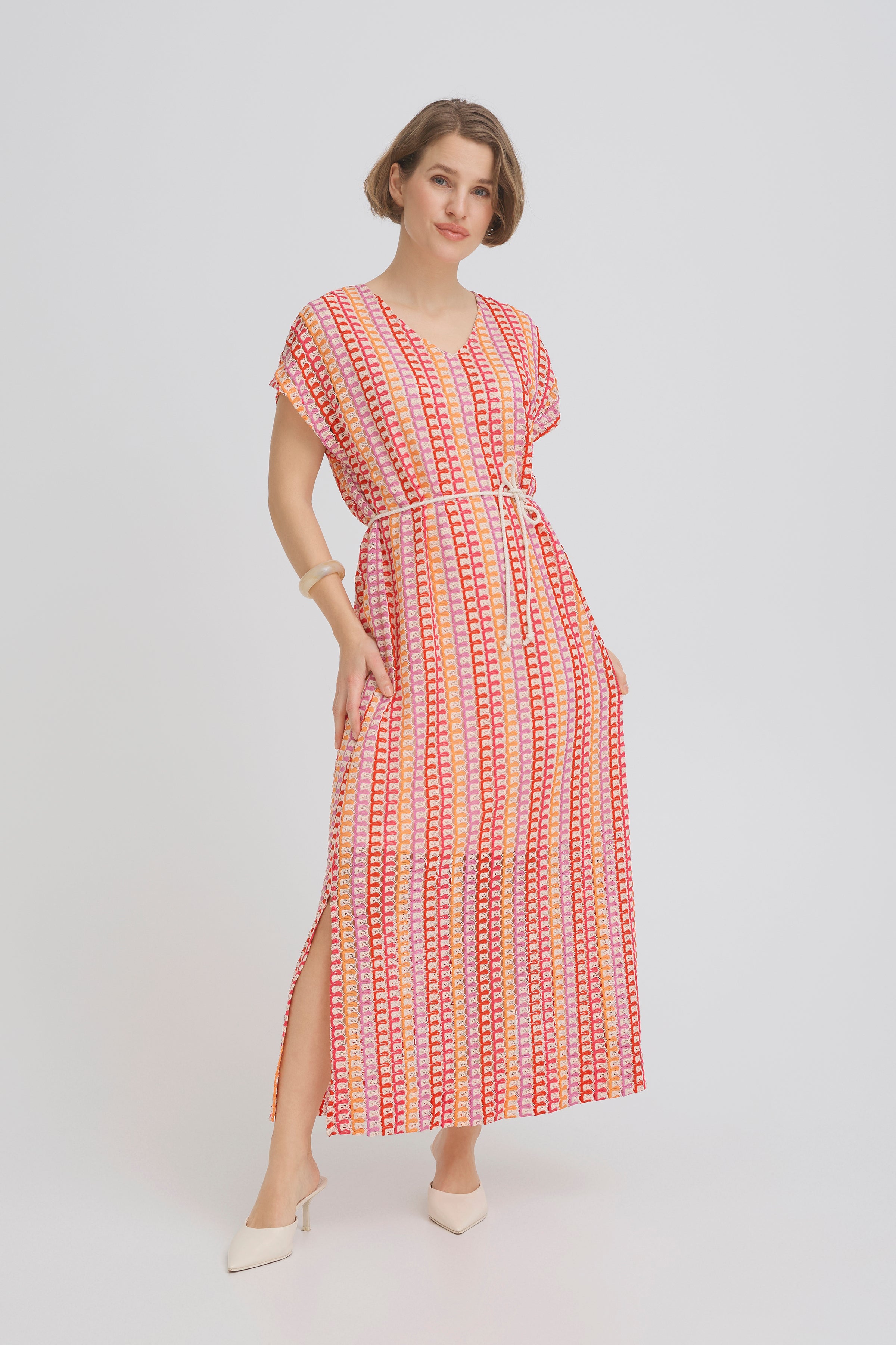 Prisca Raspberry Rose Multi Dress - 20818441