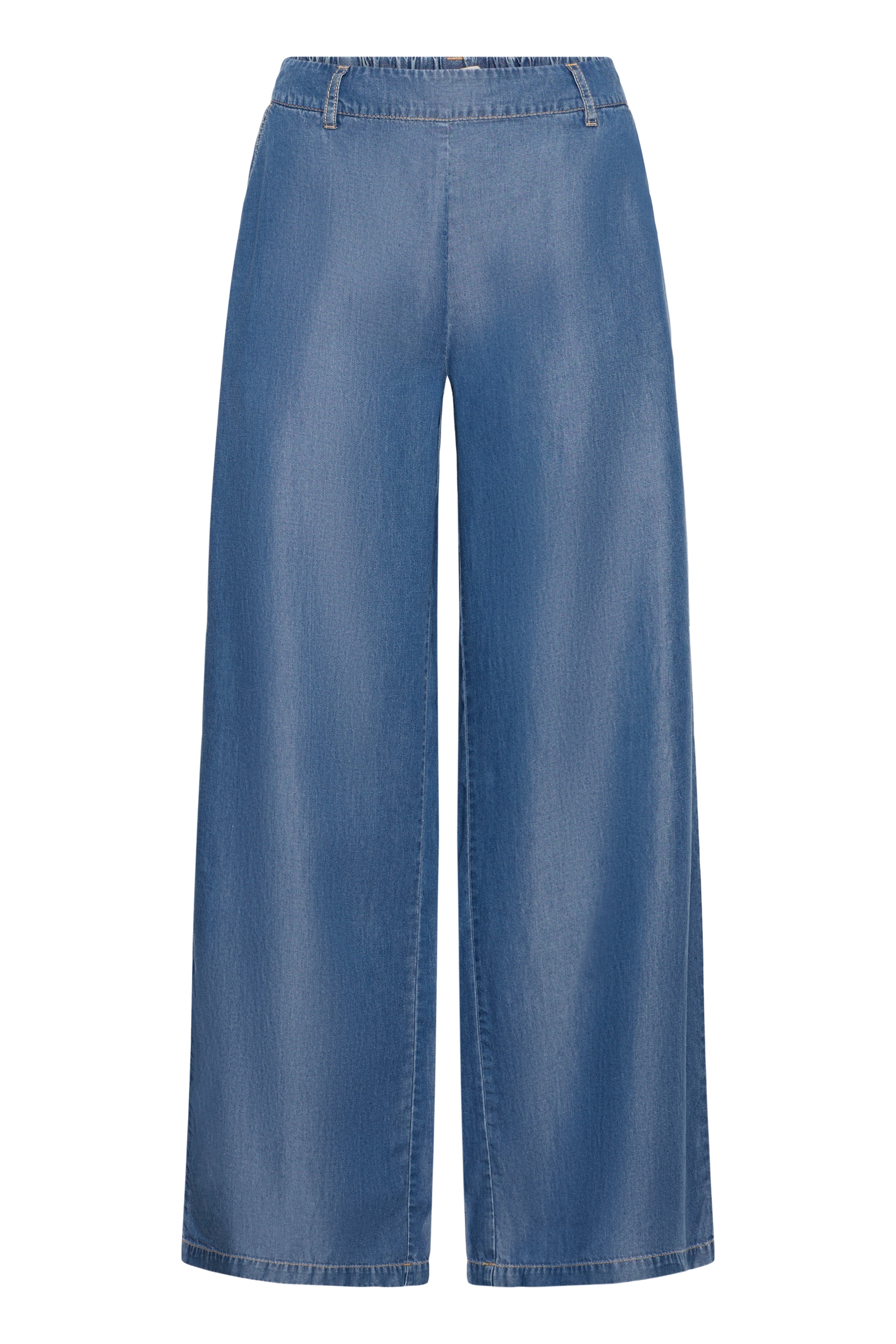 Kosmo Wide Mid Blue Denim Pants - 20818787