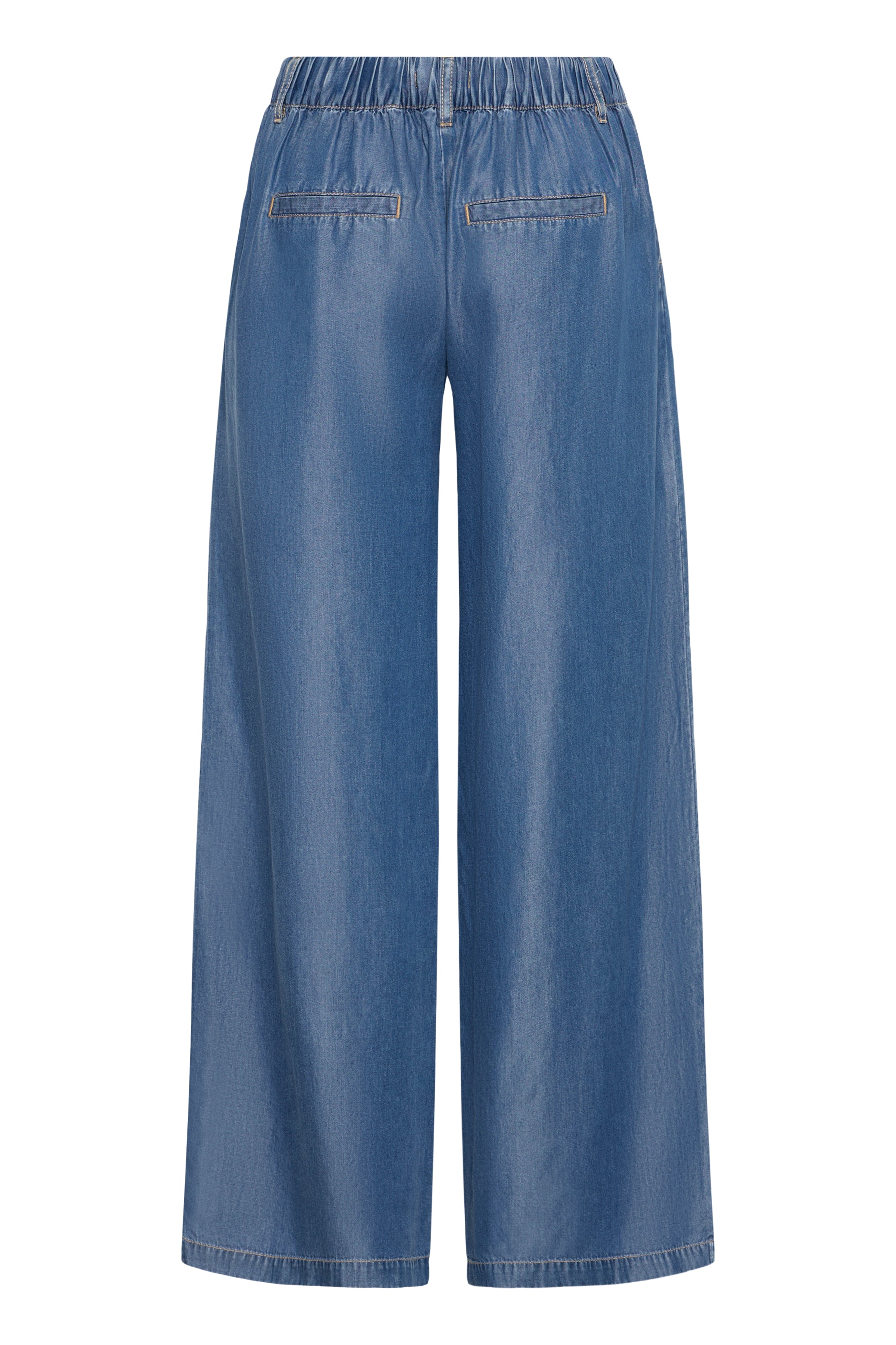 Kosmo Wide Mid Blue Denim Pants - 20818787