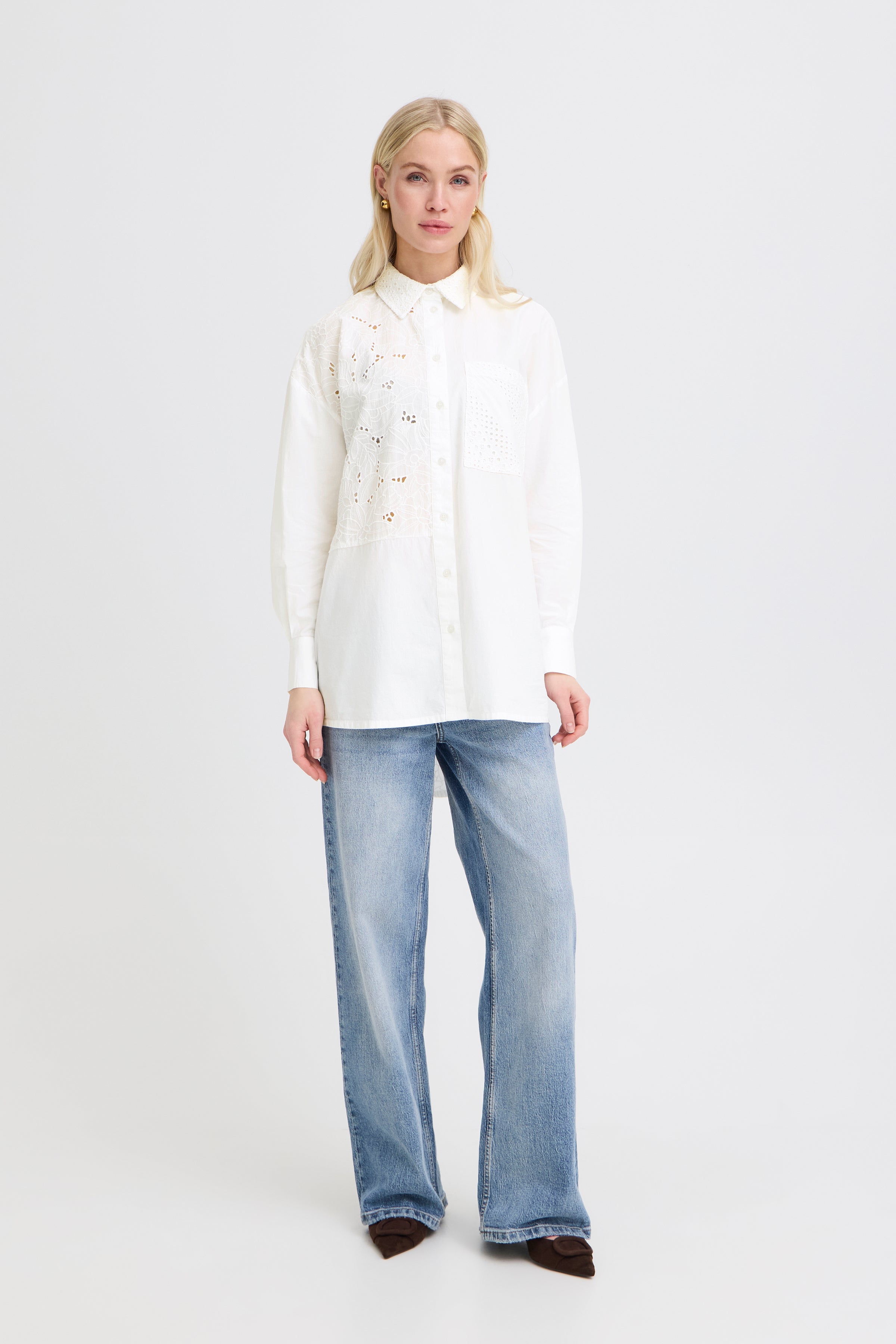 Jessel Long Marshmallow Shirt - 20818809