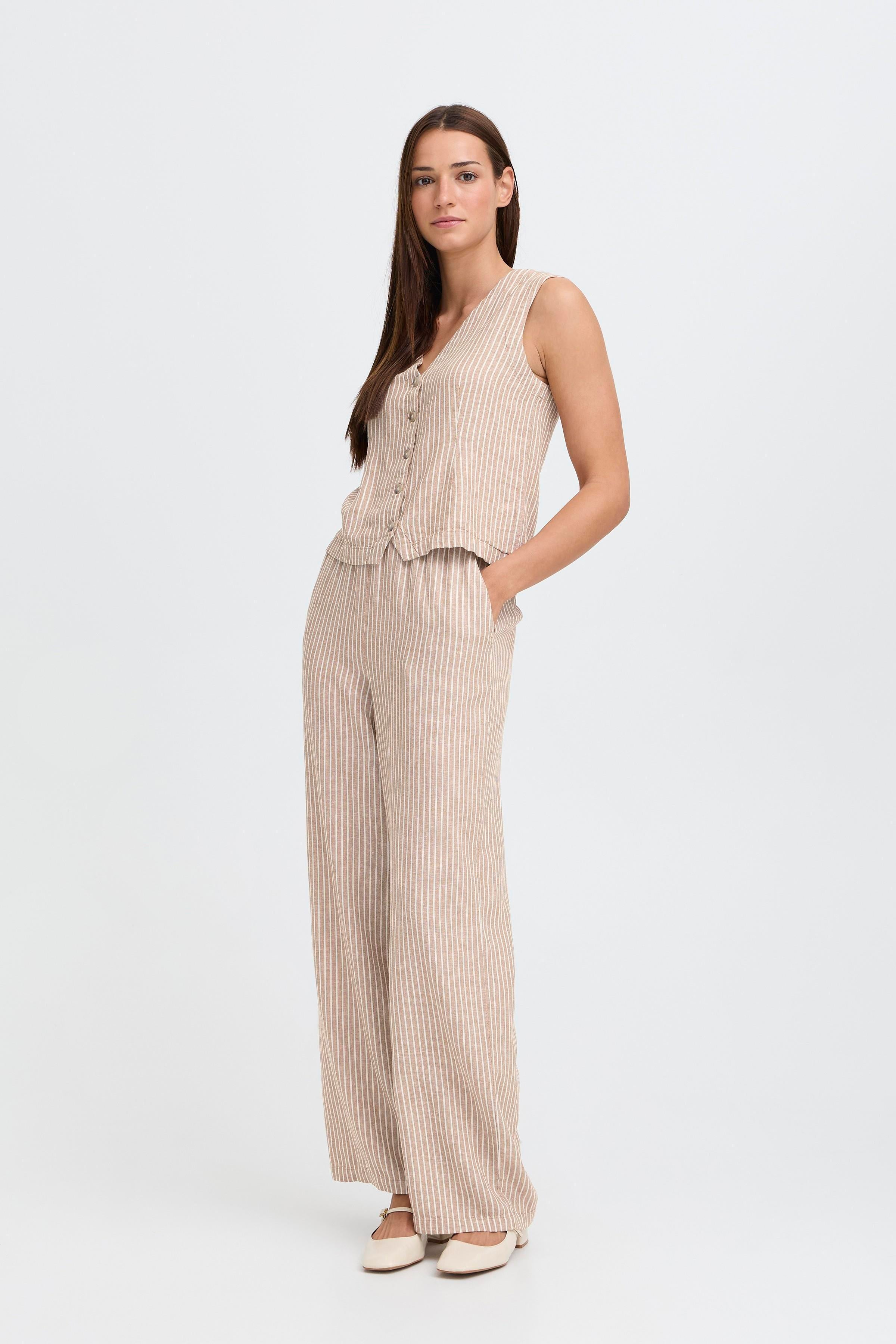 Falakka Woodsmoke Stripe Waistcoat - 20818821
