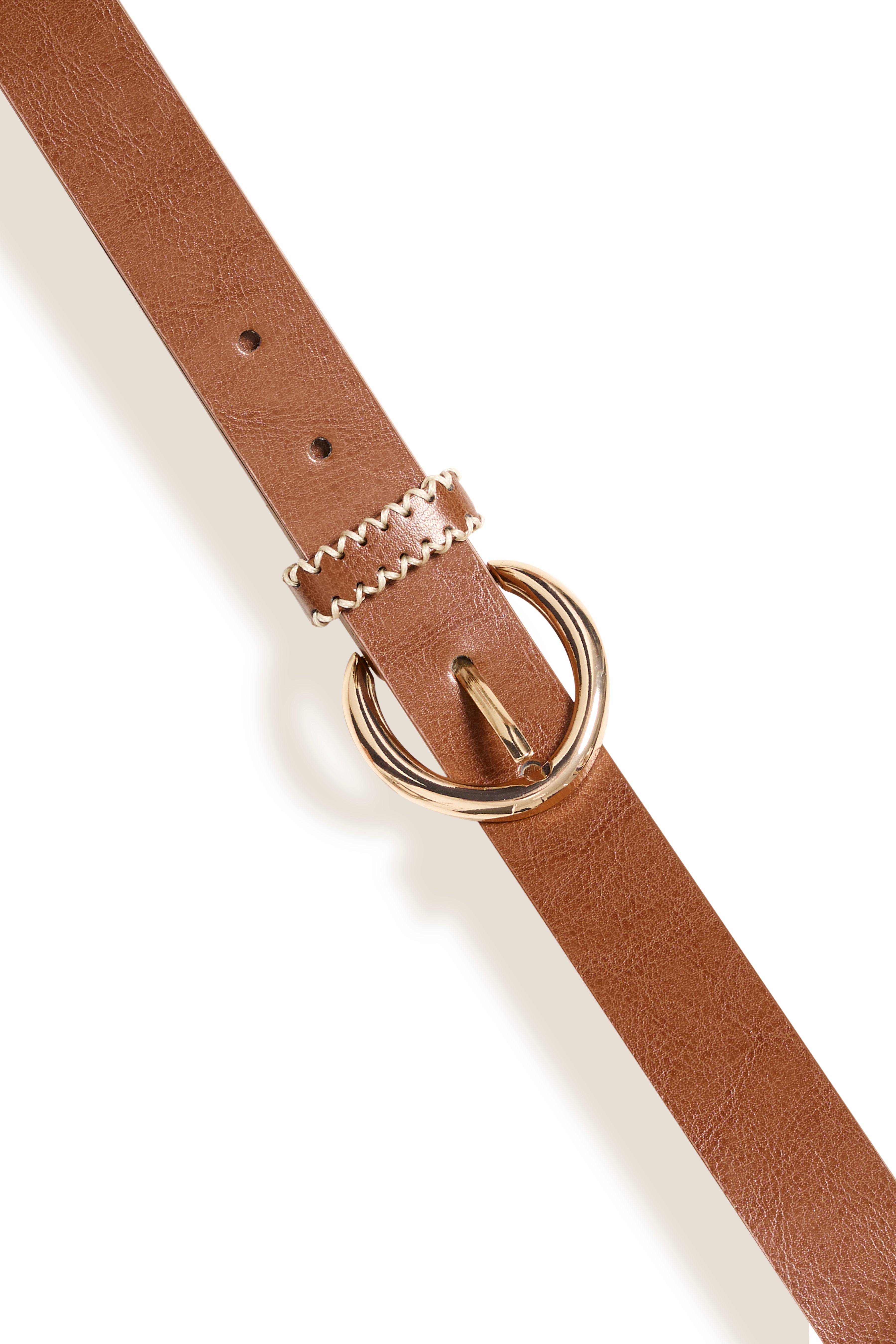 Viwild Cognac Leather Belt - 20818862