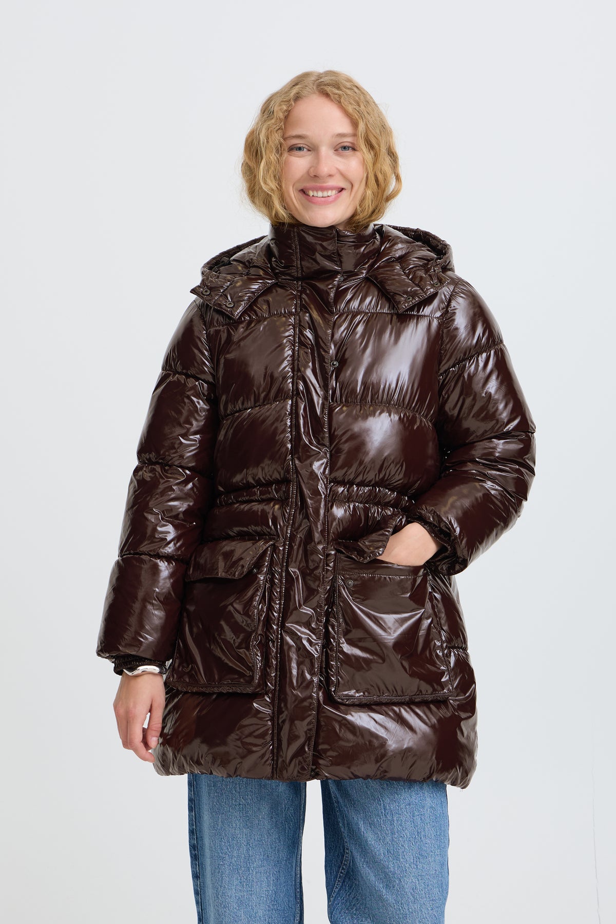 Binia Java Hooded Coat - 20819106
