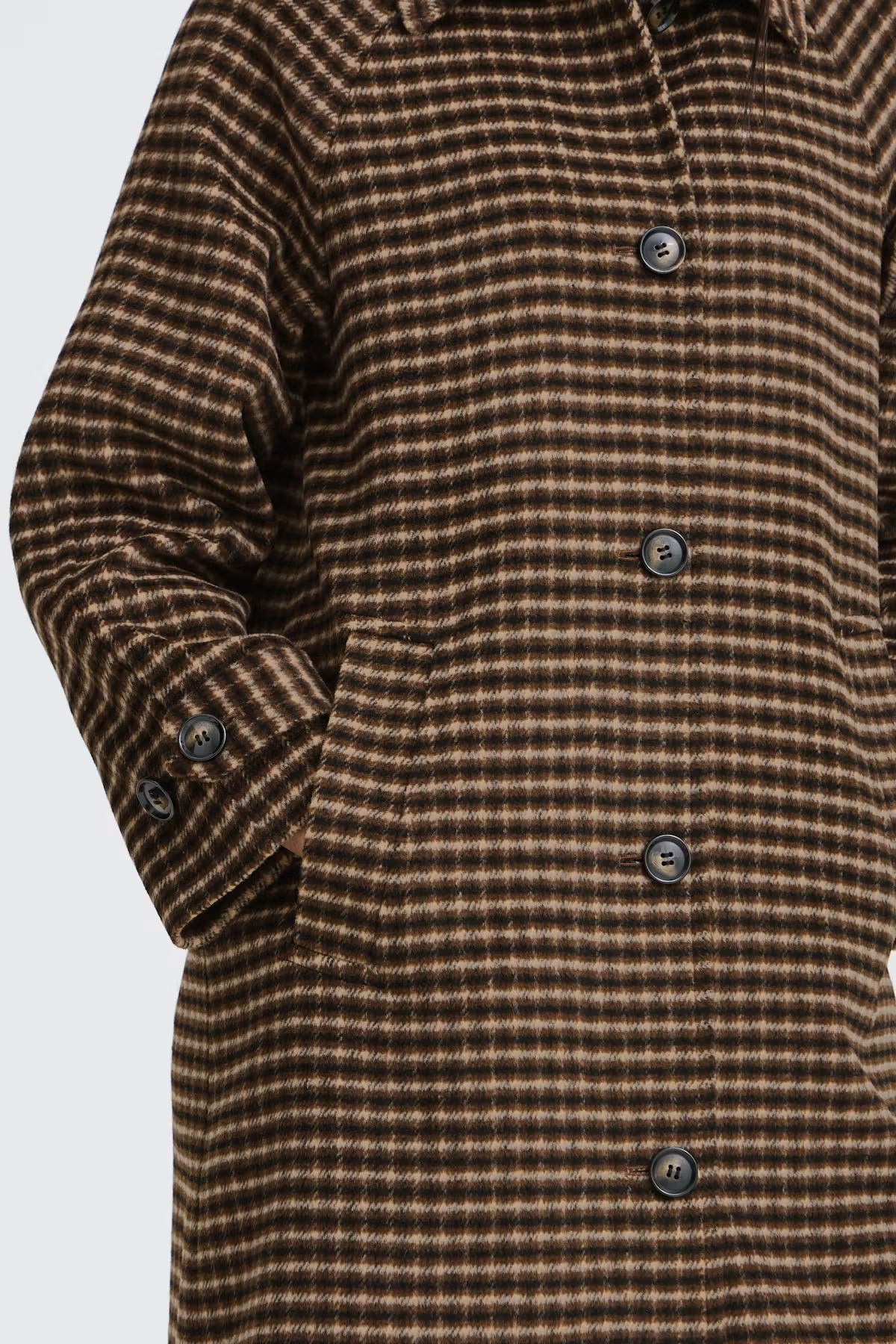 Camio Olive Night Check Coat - 20819133