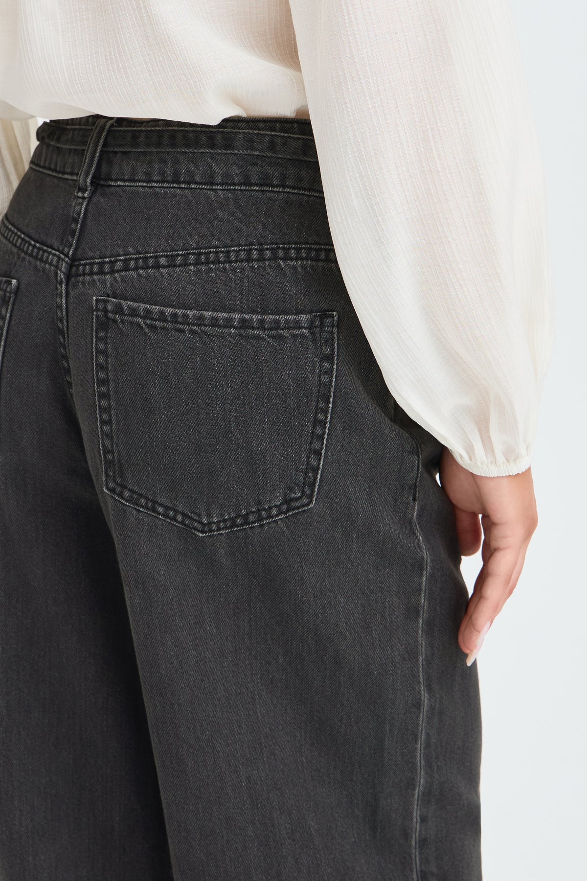 Kimu Black Belt Jeans - 20819286