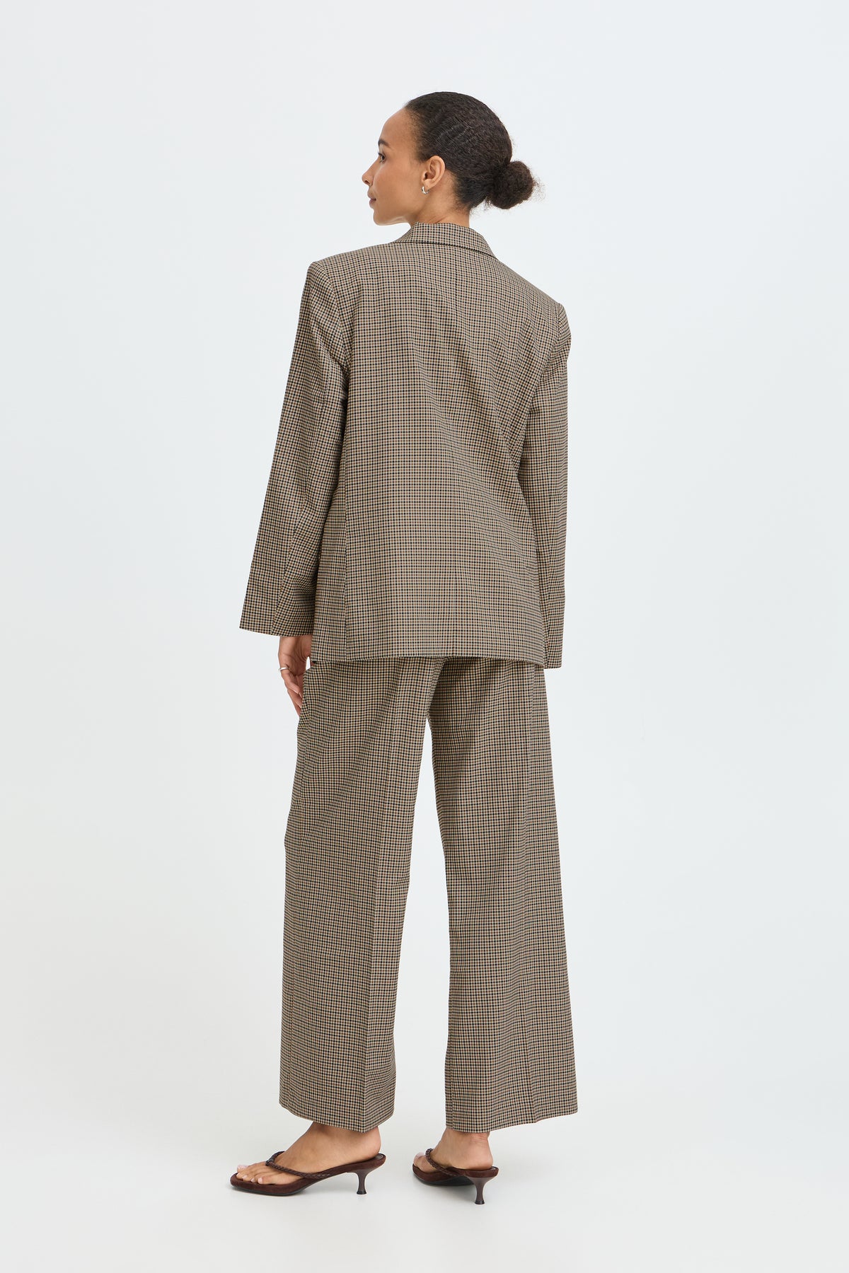 Estolo Sepia Check Blazer - 20819326
