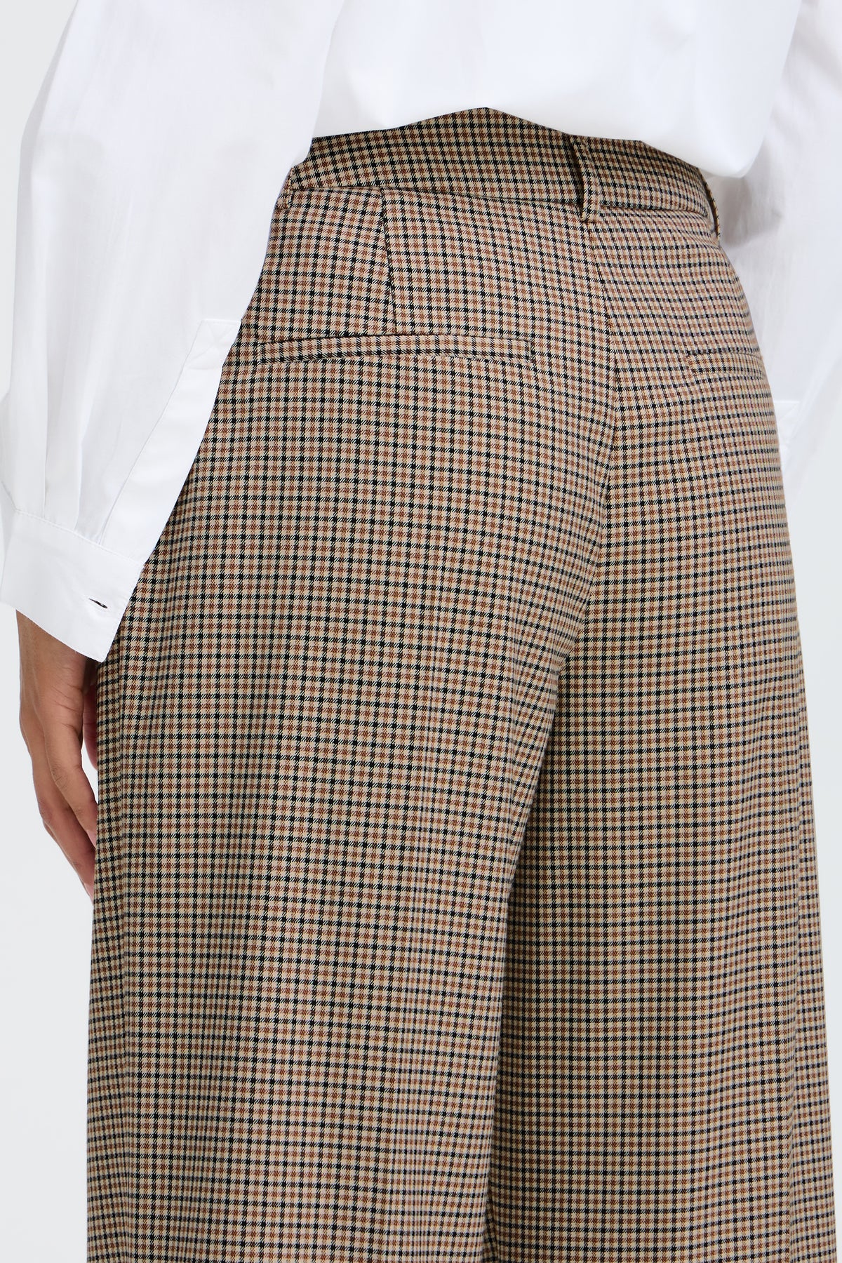 Estolo Sepia Check Trousers - 20819327
