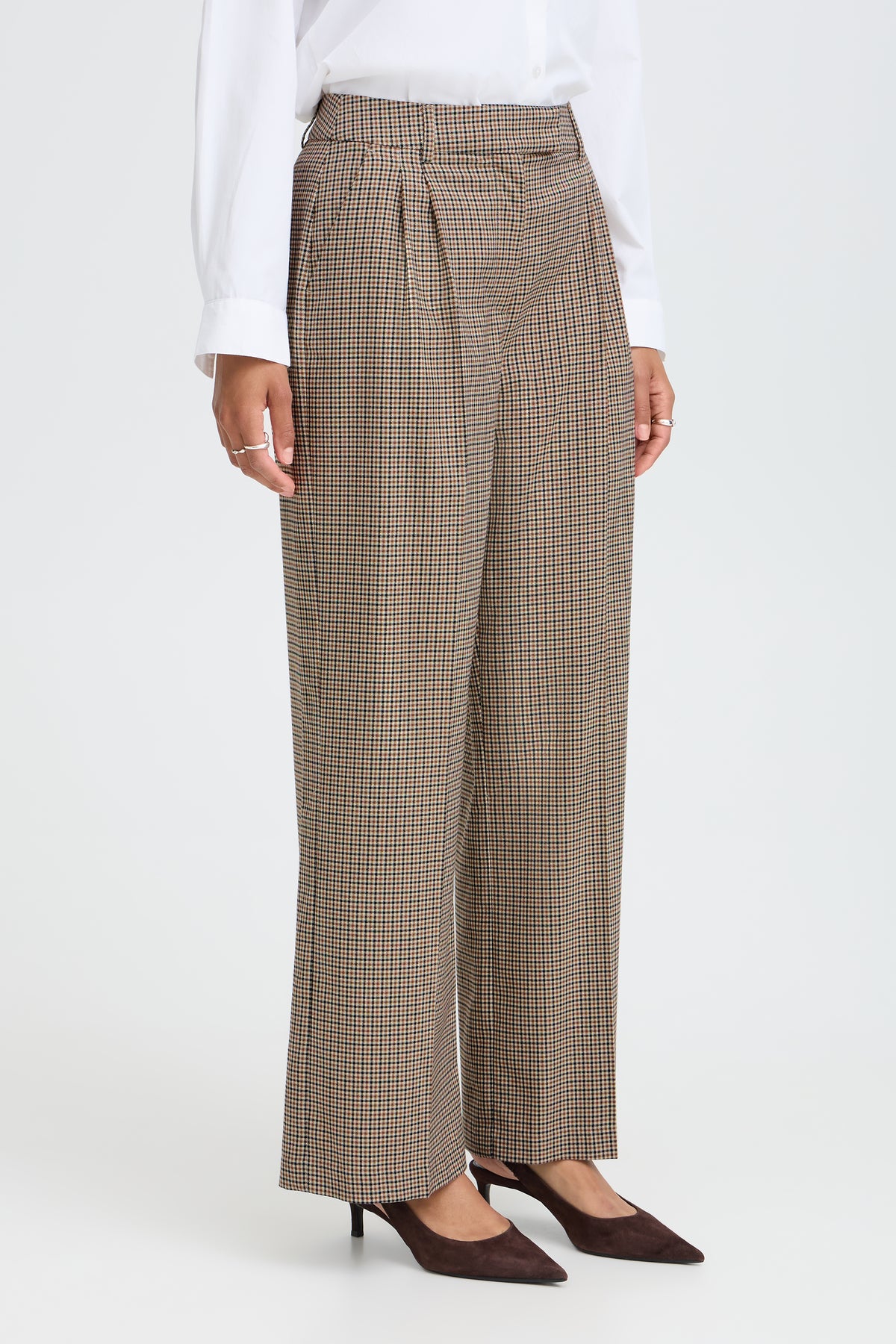 Estolo Sepia Check Trousers - 20819327