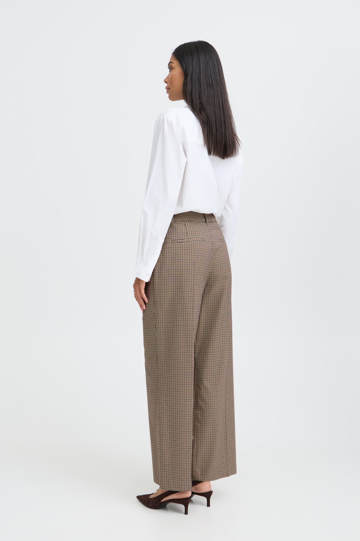 Estolo Sepia Check Trousers - 20819327