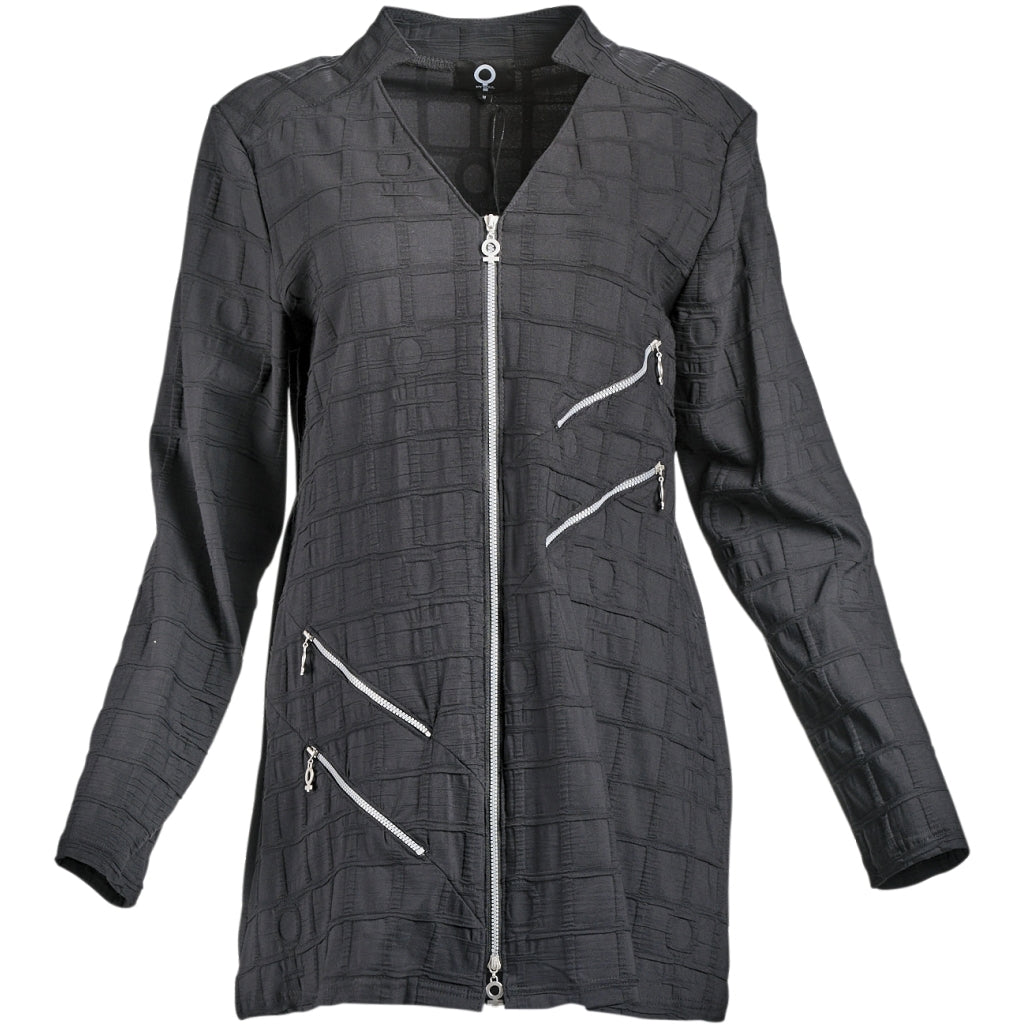 Black Bubble Zip Jacket - 2101