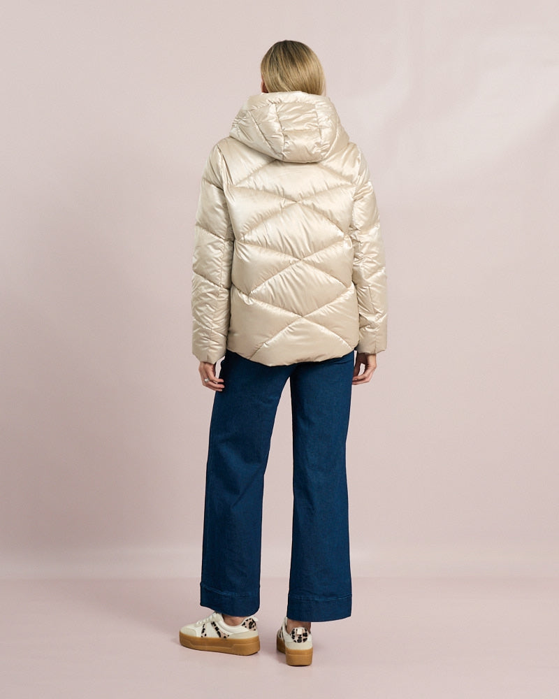 Champagne Padded Jacket - 2207