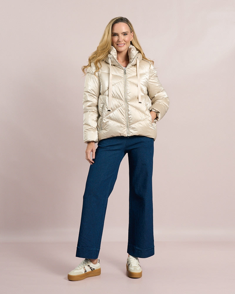 Champagne Padded Jacket - 2207