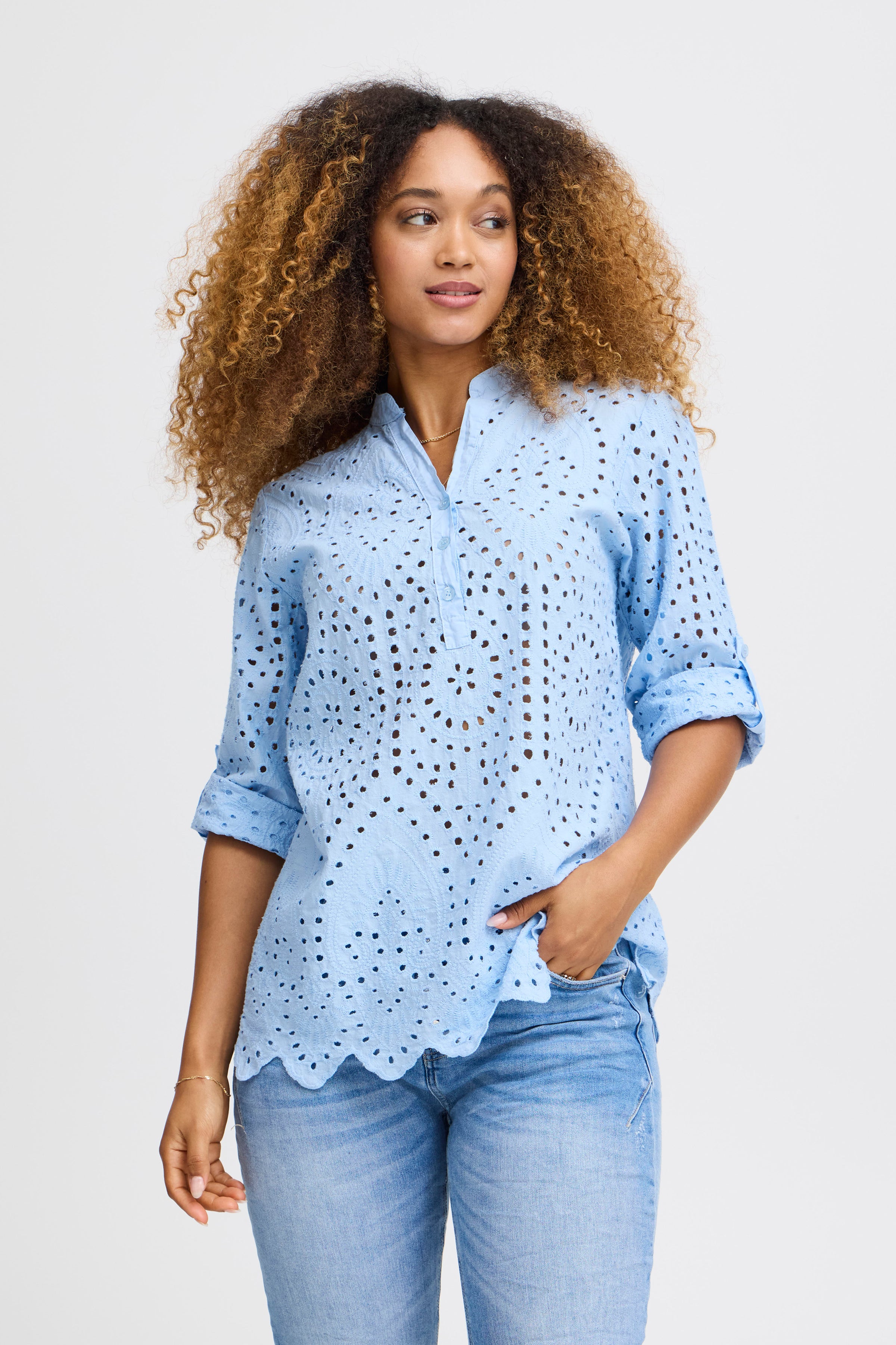 Milea Cerulean Blouse - 22100567