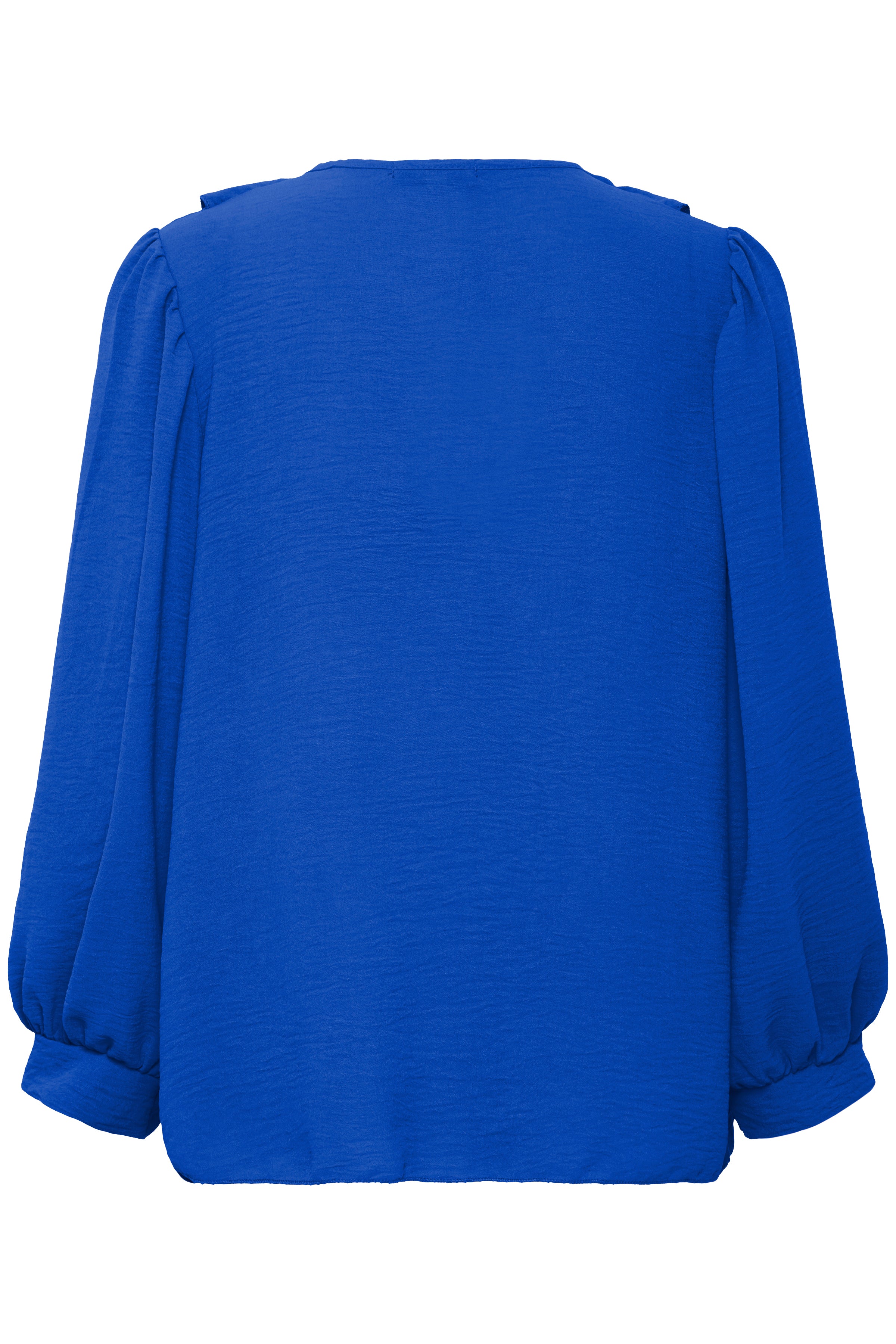 Belmo Blue Ruffle Blouse -22100814