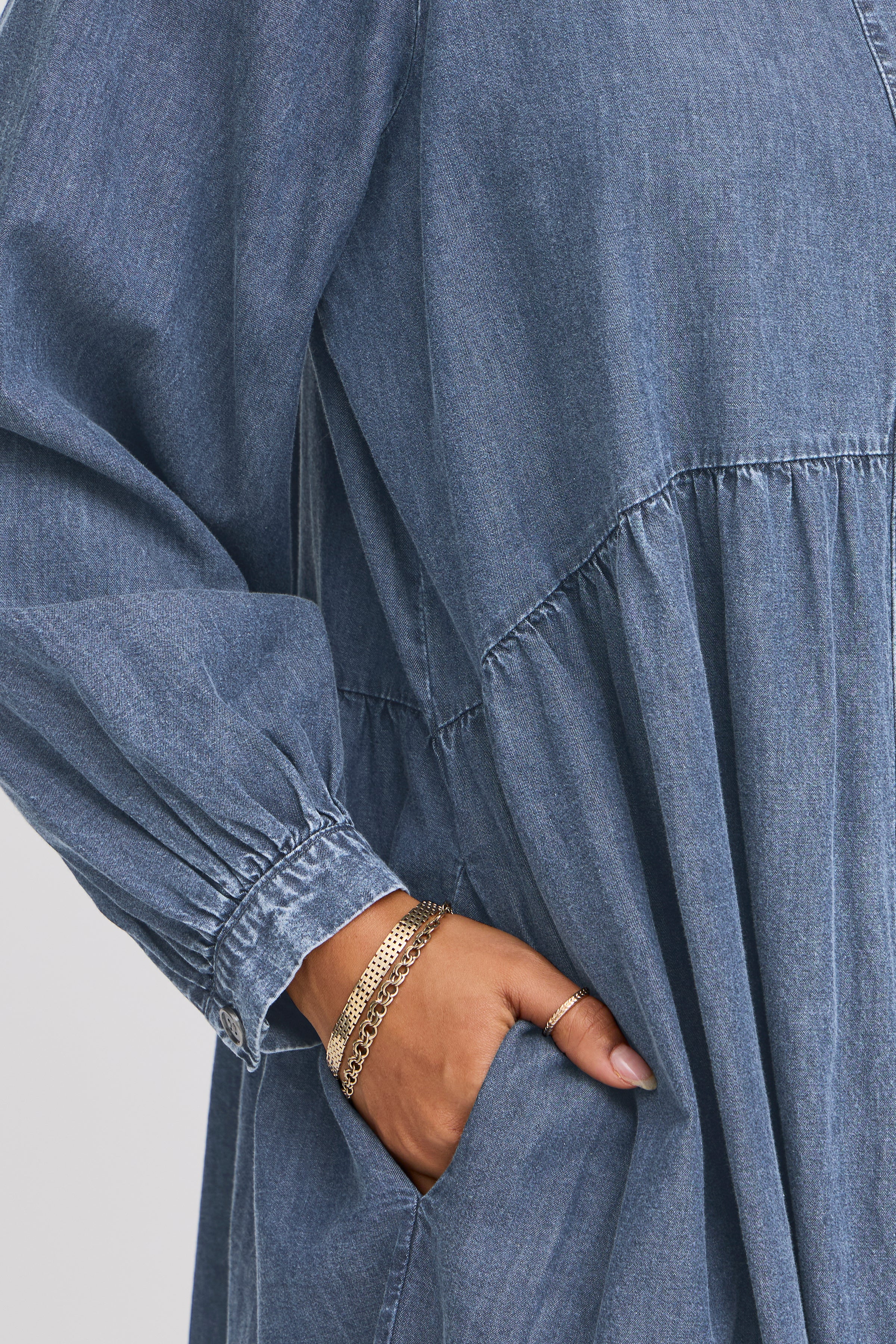 Lady Denim Shirt Dress - 22100881