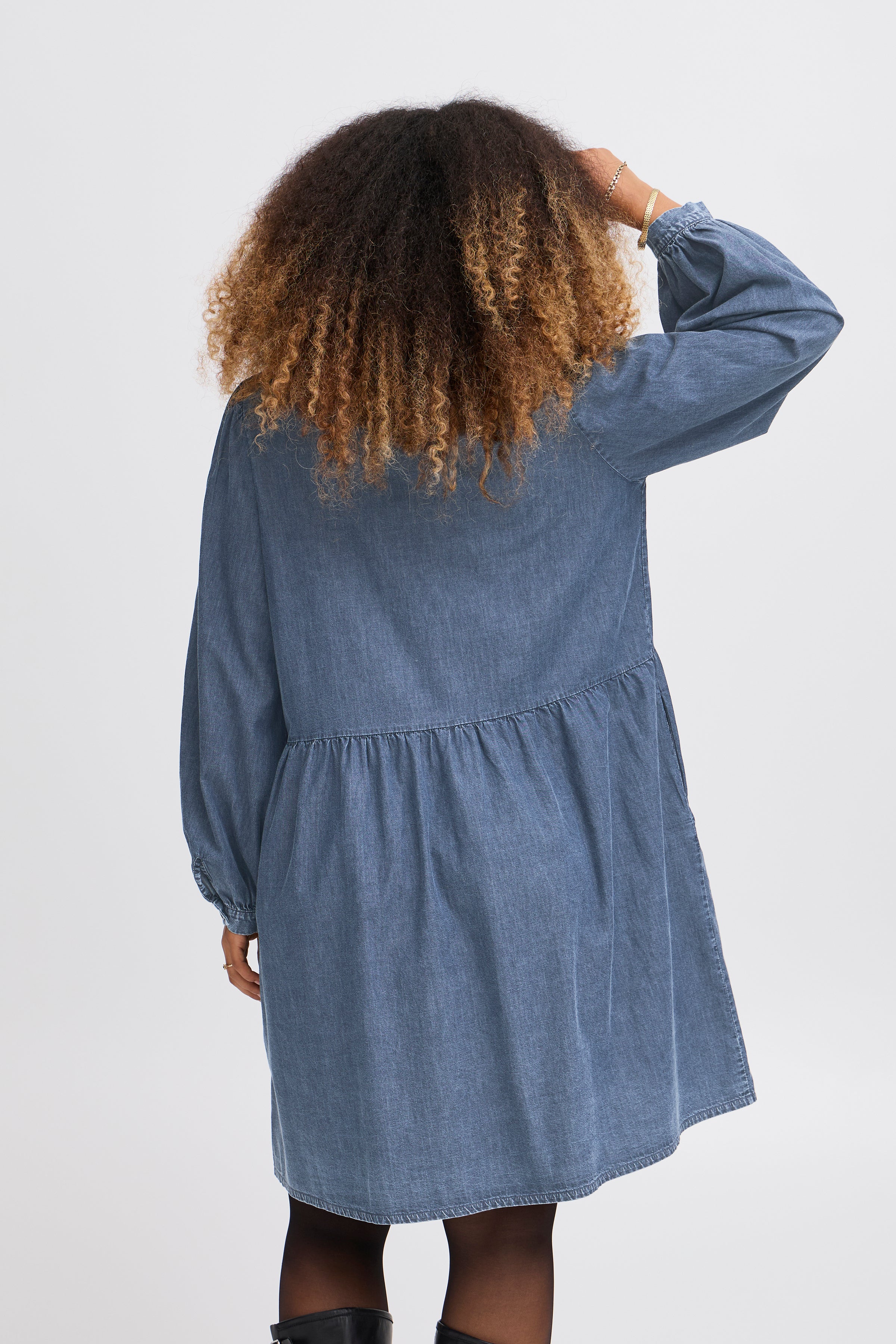 Lady Denim Shirt Dress - 22100881