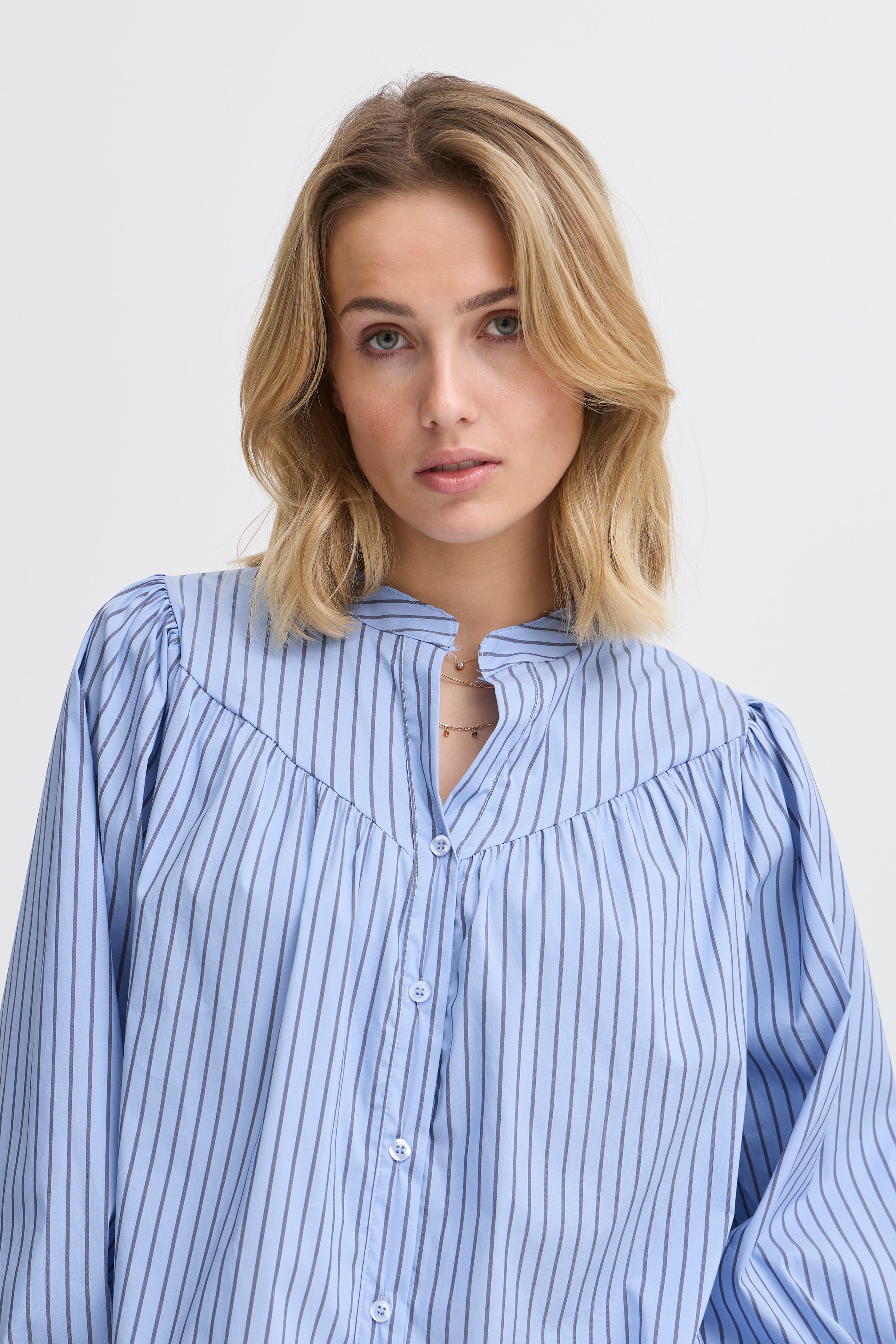 Gisu Jeans blue Shirt - 22100909