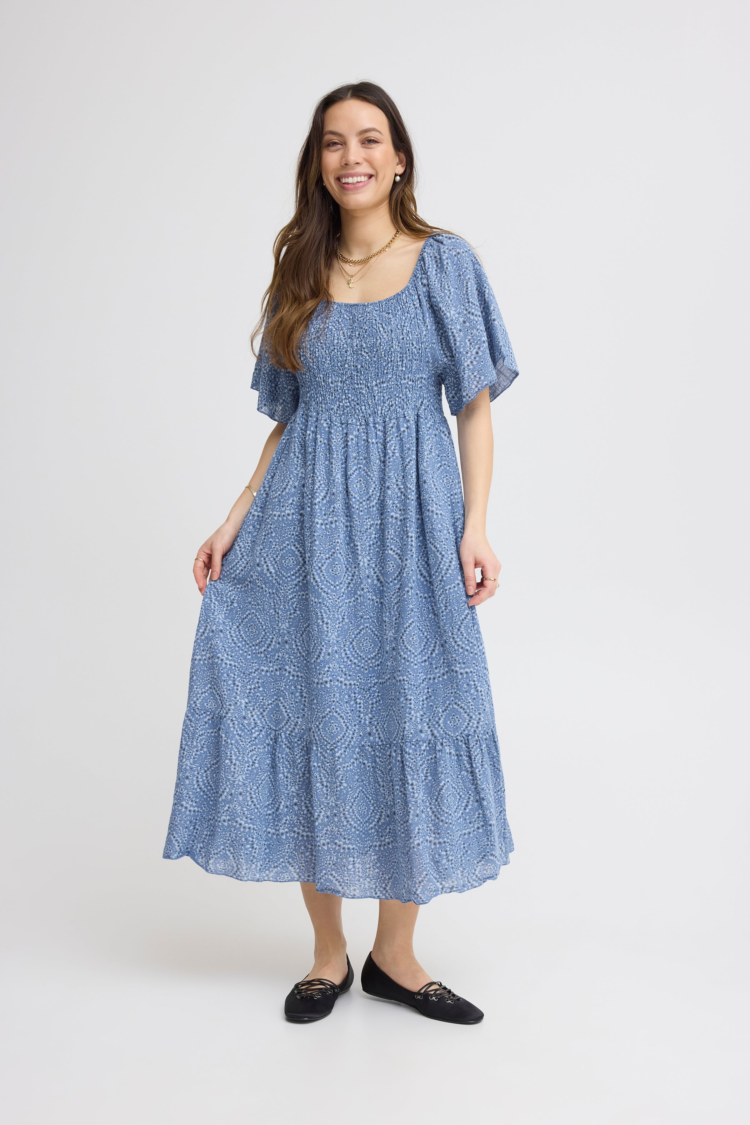 Alexa Blue Long Dress - 22100922