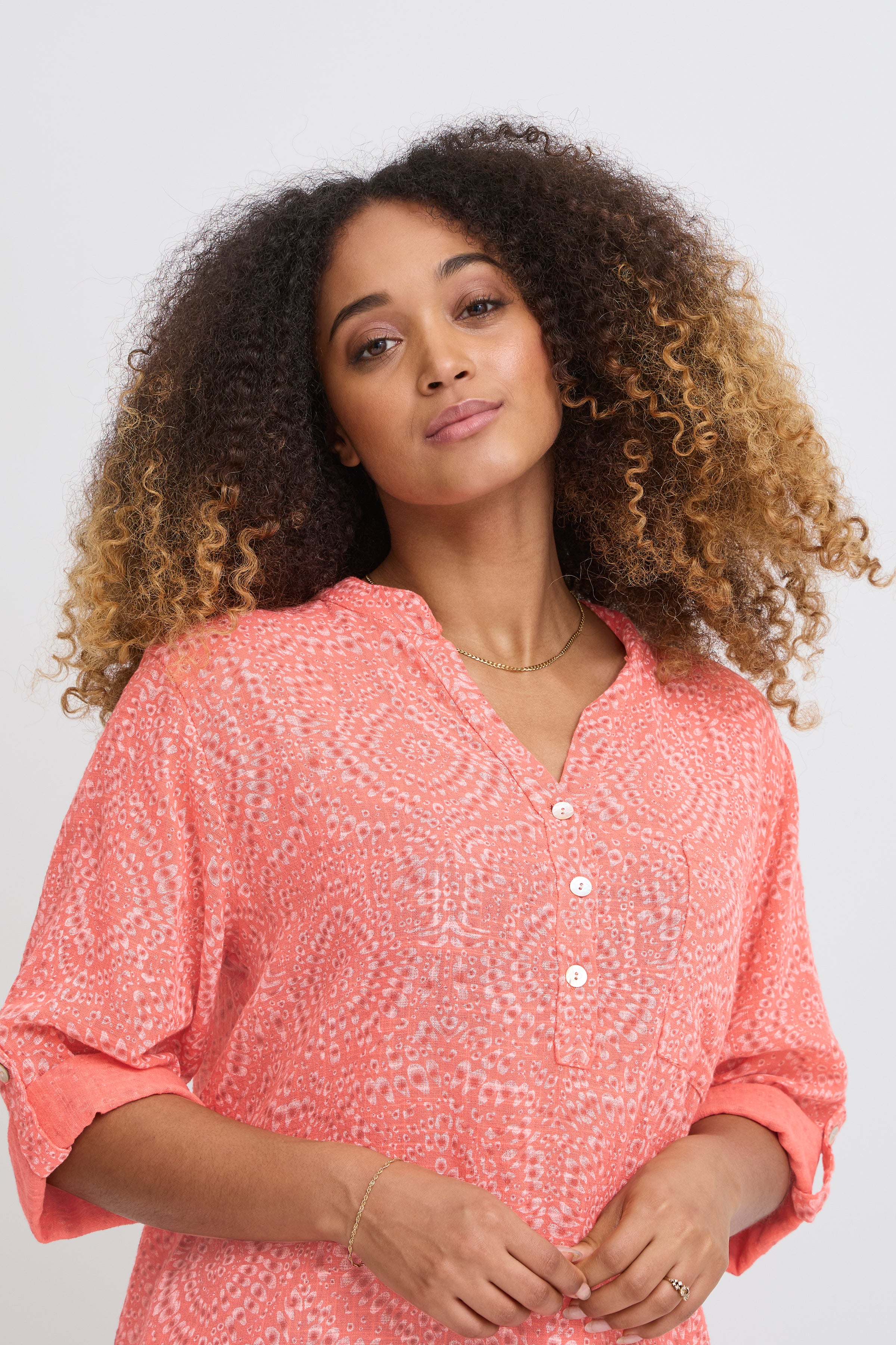 Alexa Coral Blouse - 22100923