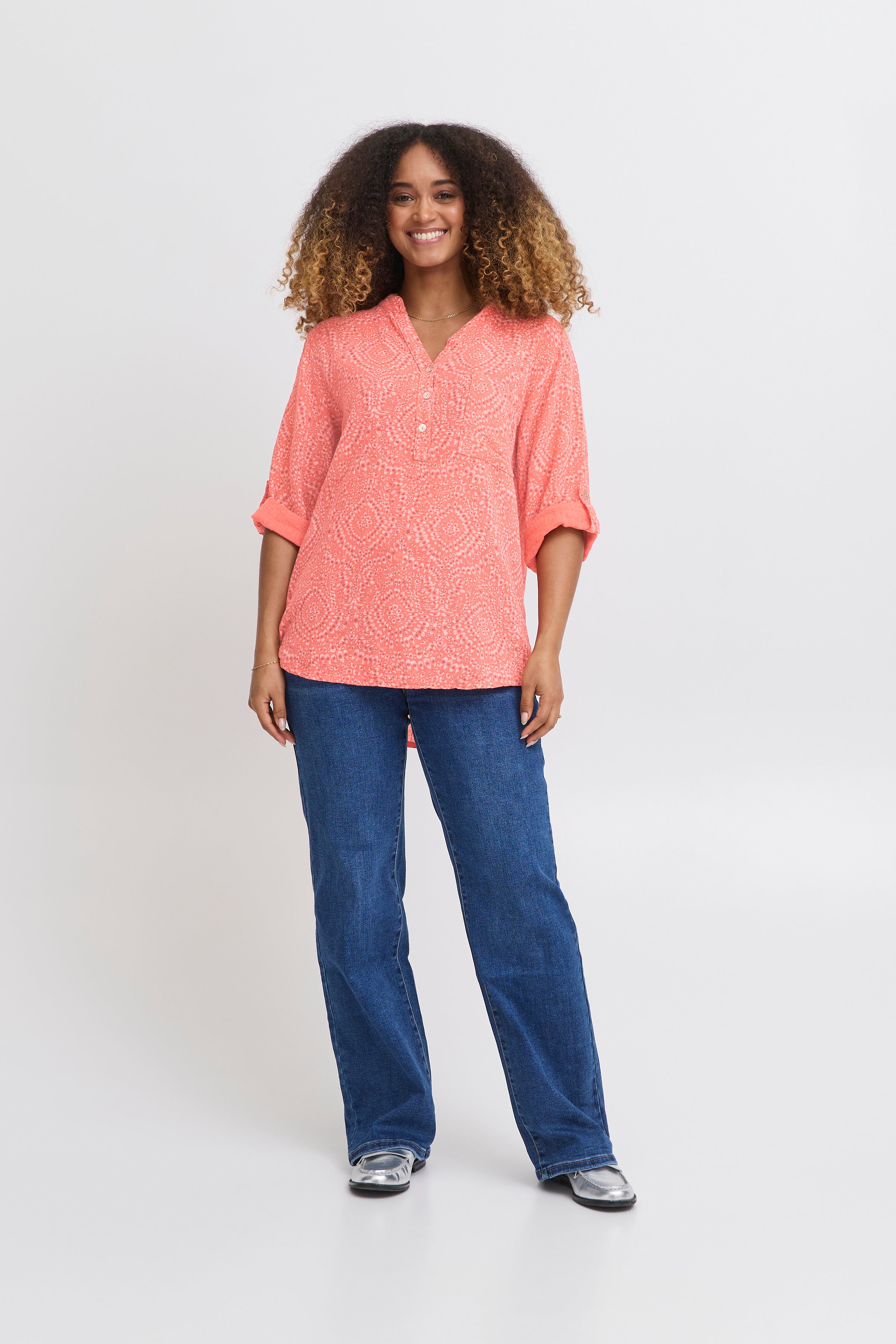 Alexa Coral Blouse - 22100923