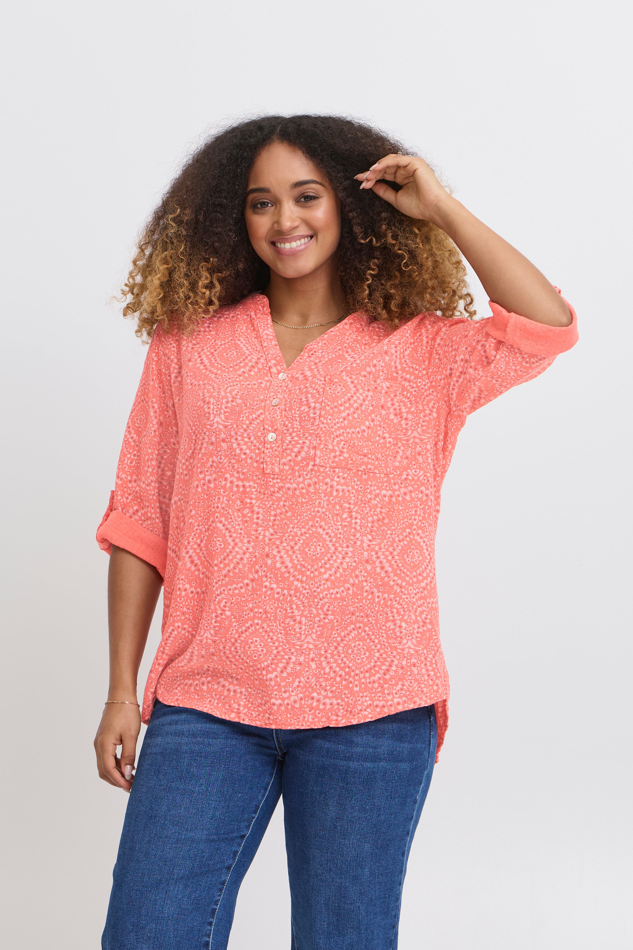 Alexa Coral Blouse - 22100923